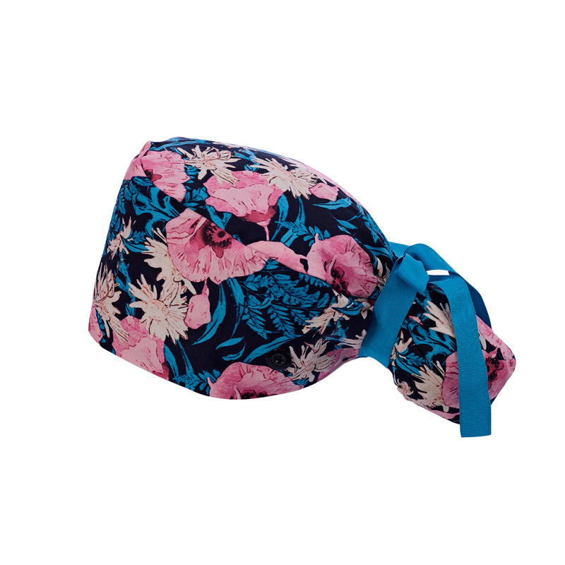 Long hair cap, pure cotton nurse cap