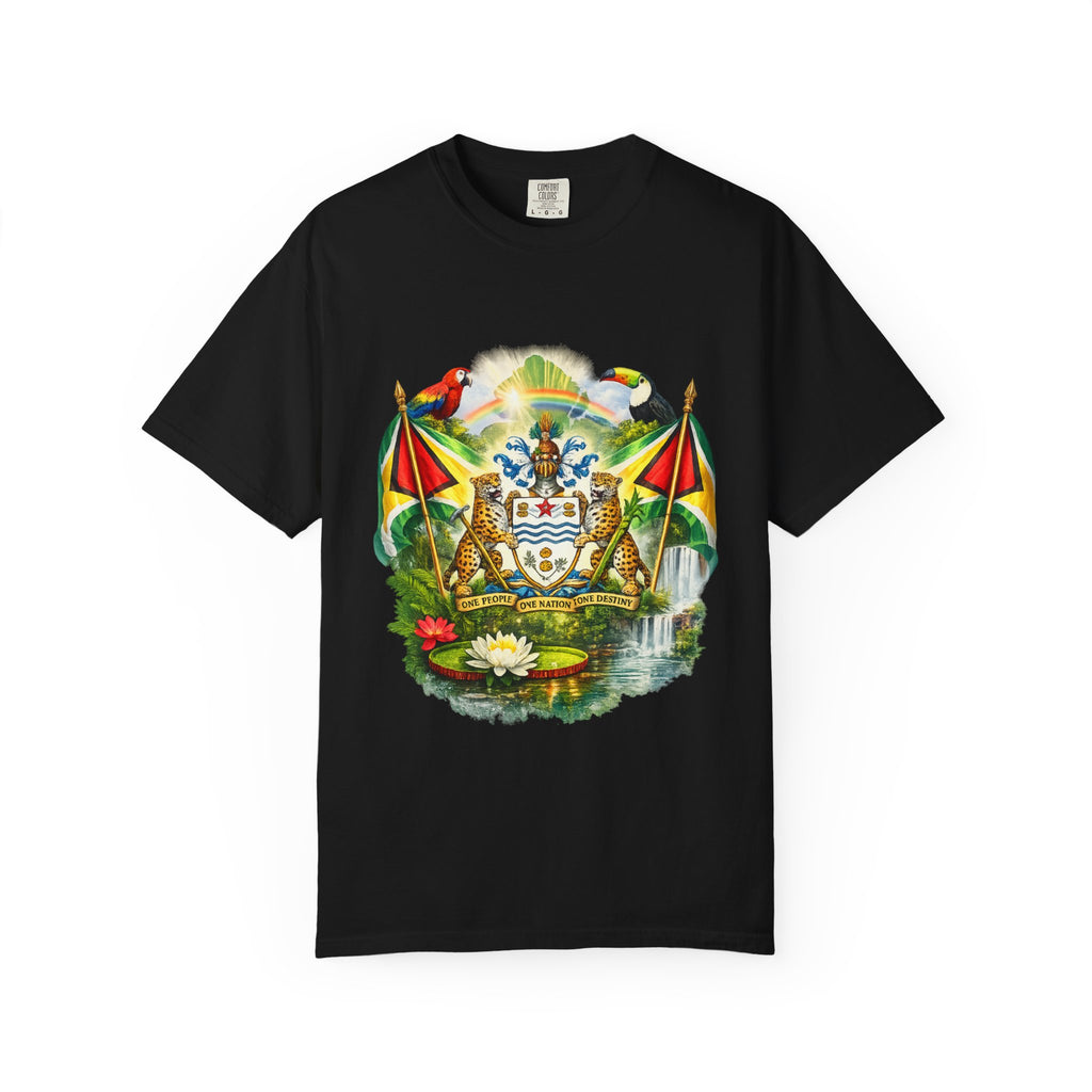 Guyana Coat of Arms T-Shirt  Men’s / Unisex T- Shirts — Guyanese National Emblem Tee