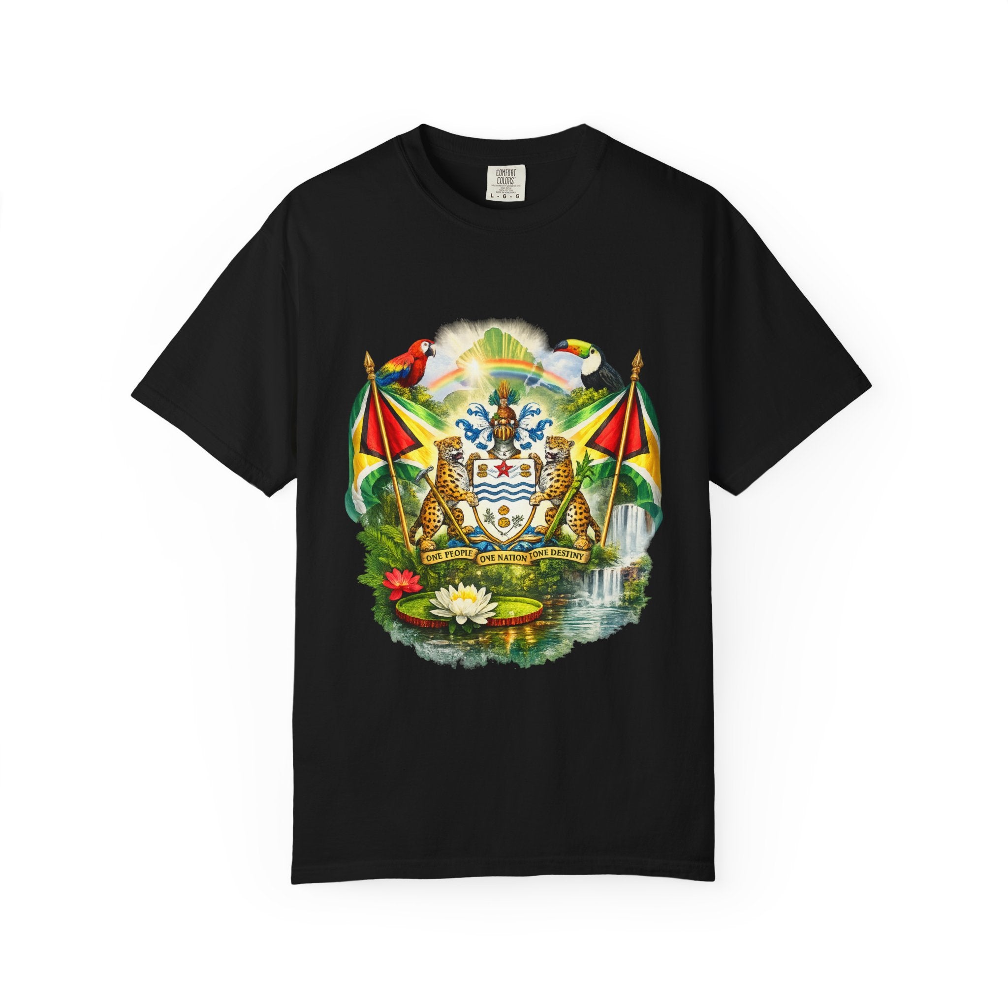 Guyana Coat of Arms T-Shirt  Men’s / Unisex T- Shirts — Guyanese National Emblem Tee