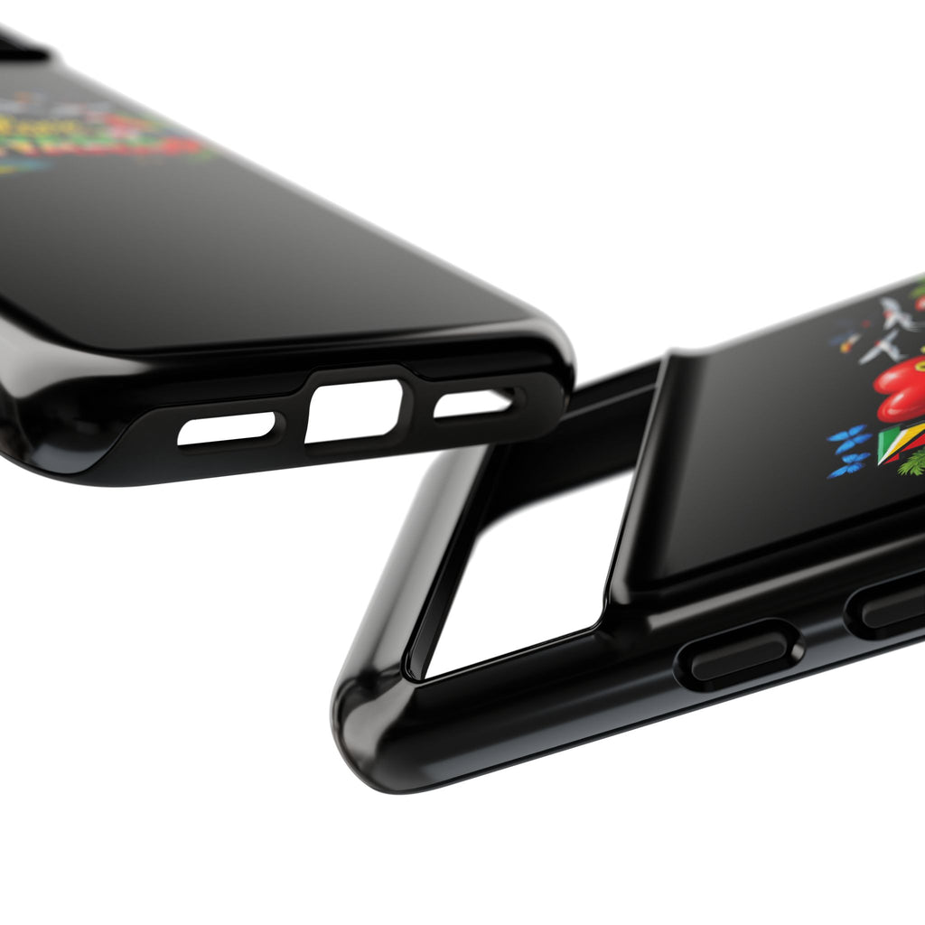 Phone case I Love Guyana Phone Case — Tough Protective Tropical Flag Design