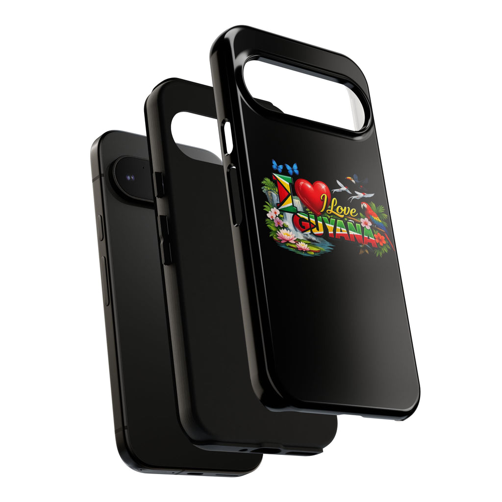 Phone case I Love Guyana Phone Case — Tough Protective Tropical Flag Design