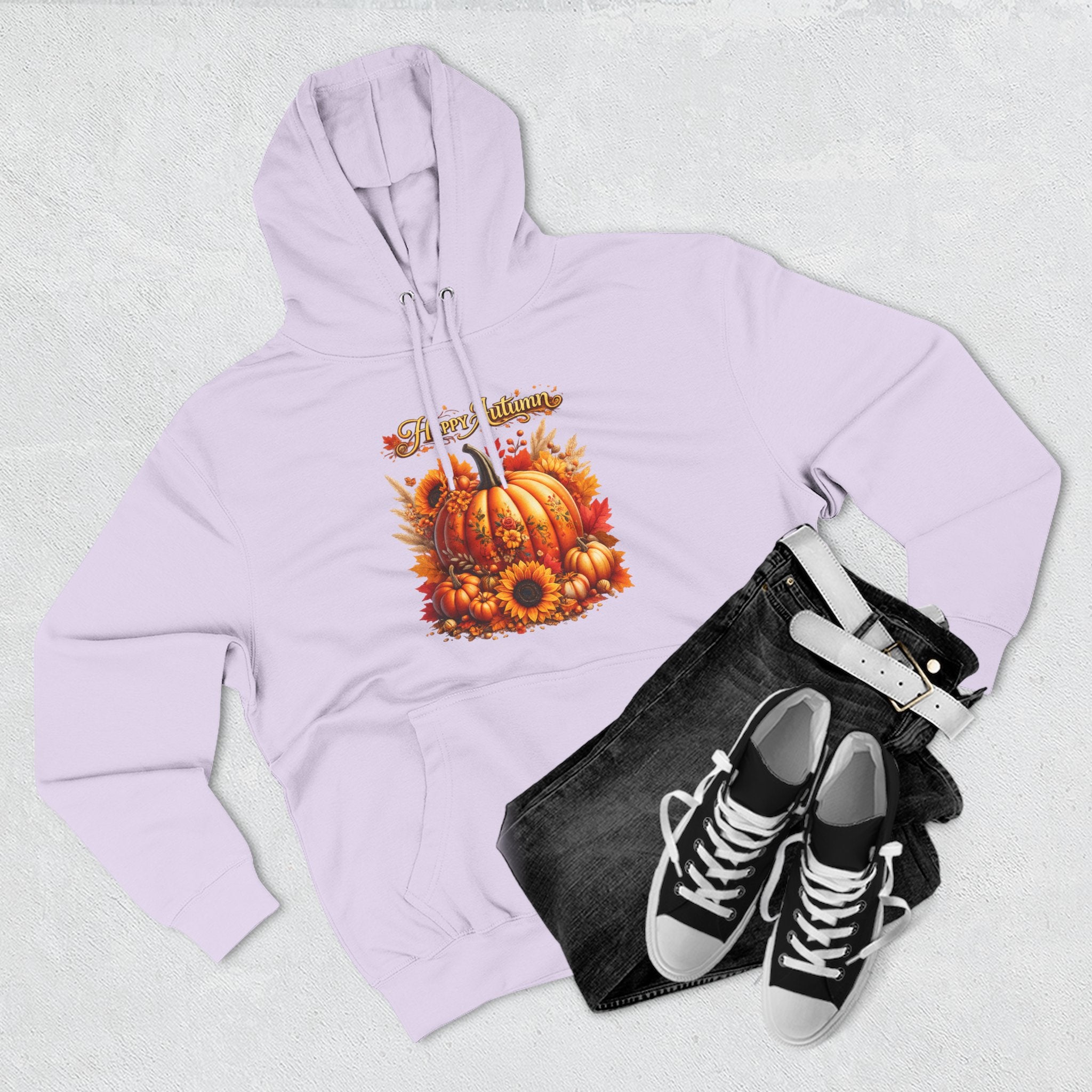 Autumn  - Fall Pumpkin Hoodie - Harvest Sunflower Fall Sweatshirt