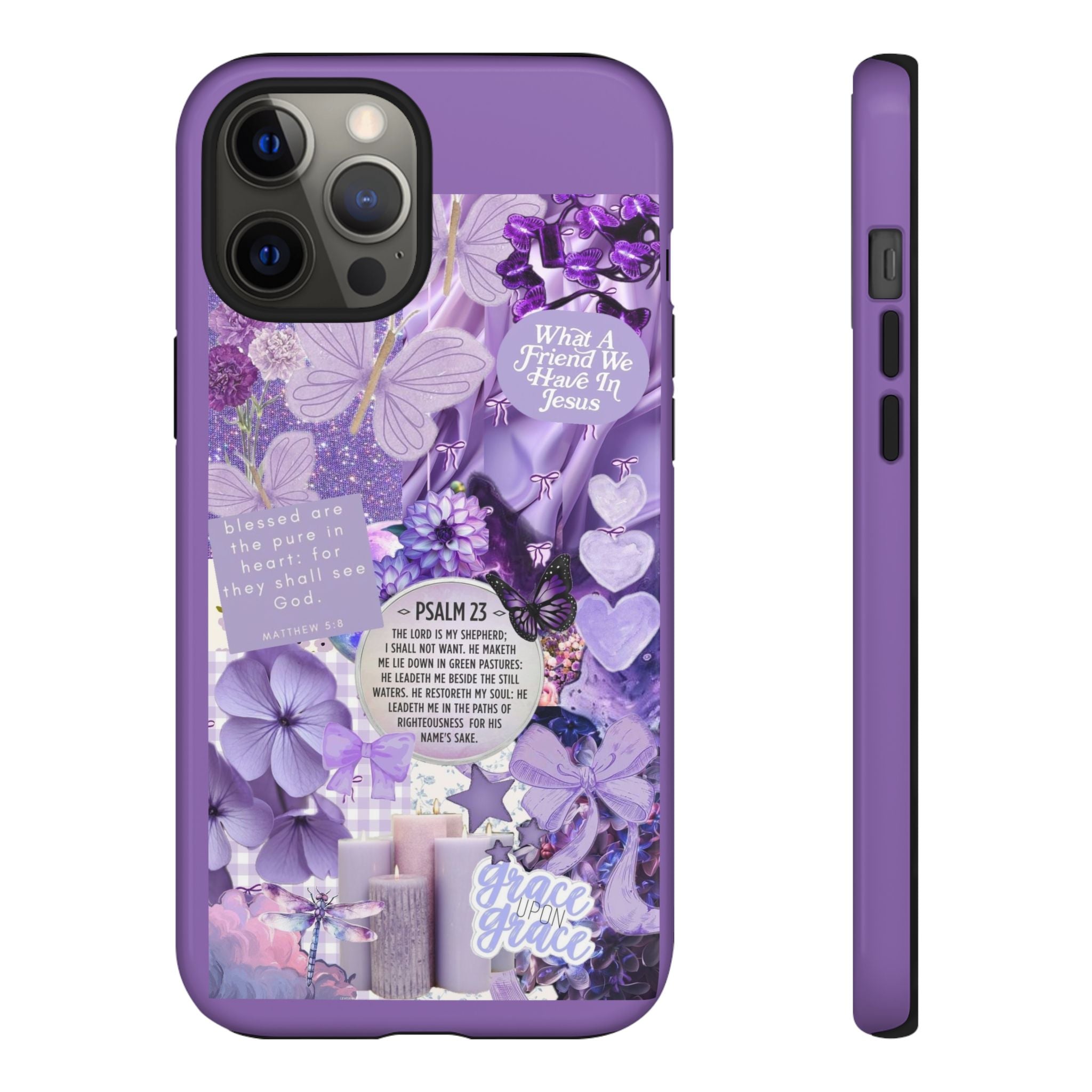 Bible Verse phone case - His Love Never Fails Psalm Phone Case — Floral Christian Scripture iPhone Cover