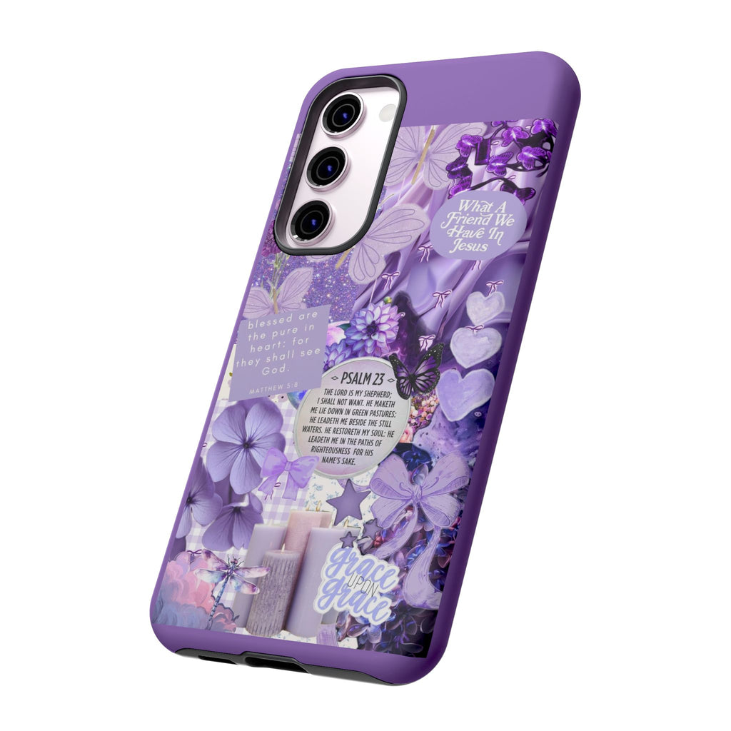 Bible Verse phone case - His Love Never Fails Psalm Phone Case — Floral Christian Scripture iPhone Cover