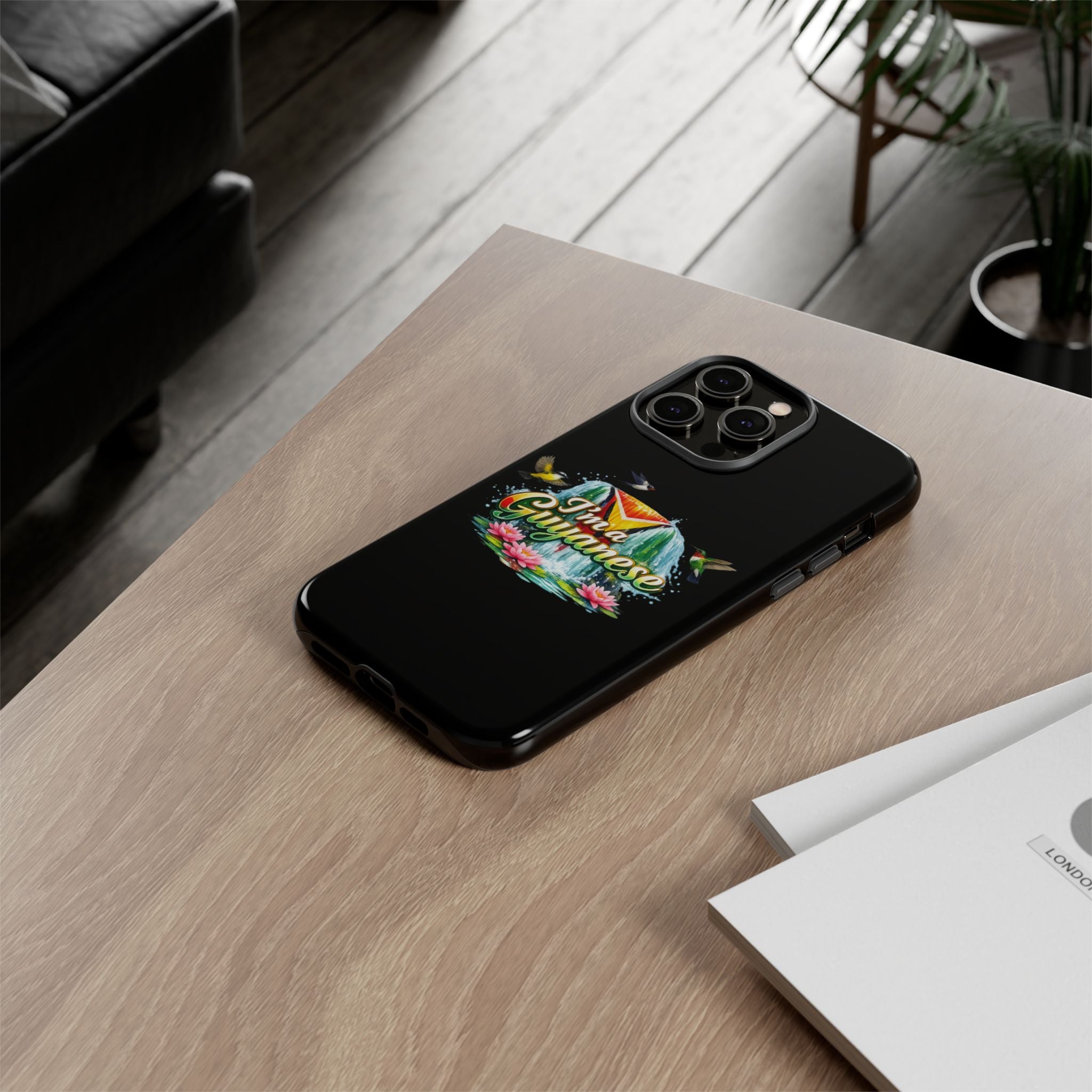 I'm a Guyanese Tough Phone Case — Tropical Waterfall Design, Guyana Pride Gift
