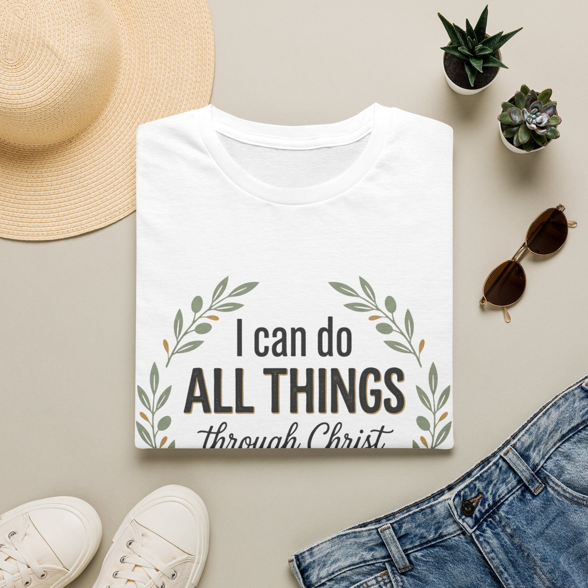 Bible Verses Inspired Tee Shirt — Inspirational Faith Tee with Scripture Text