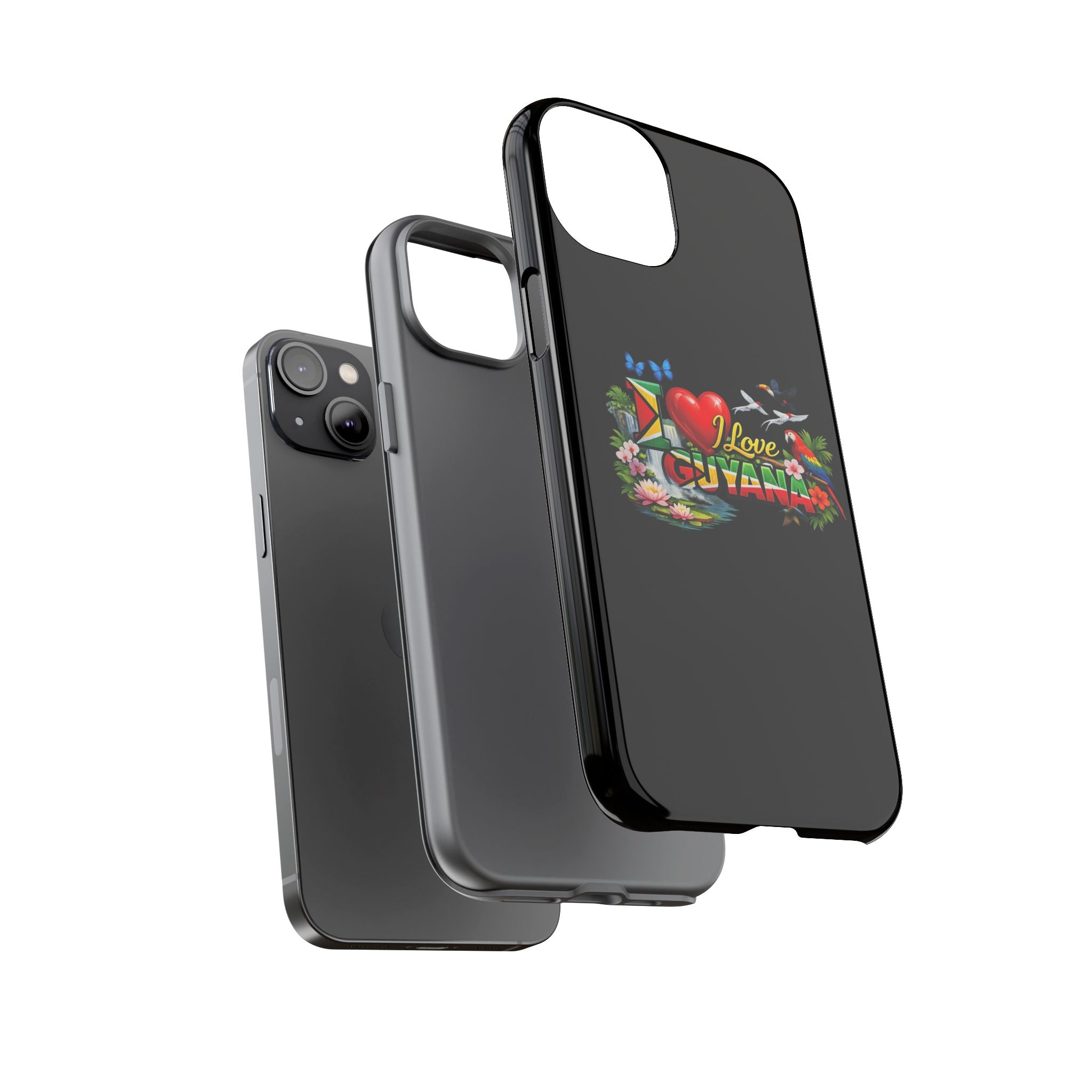 Phone case I Love Guyana Phone Case — Tough Protective Tropical Flag Design