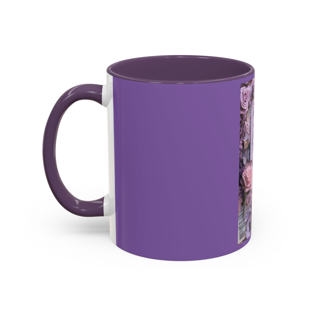 Coffee Mug — Floral Psalm Accent Mug (11/15 oz)