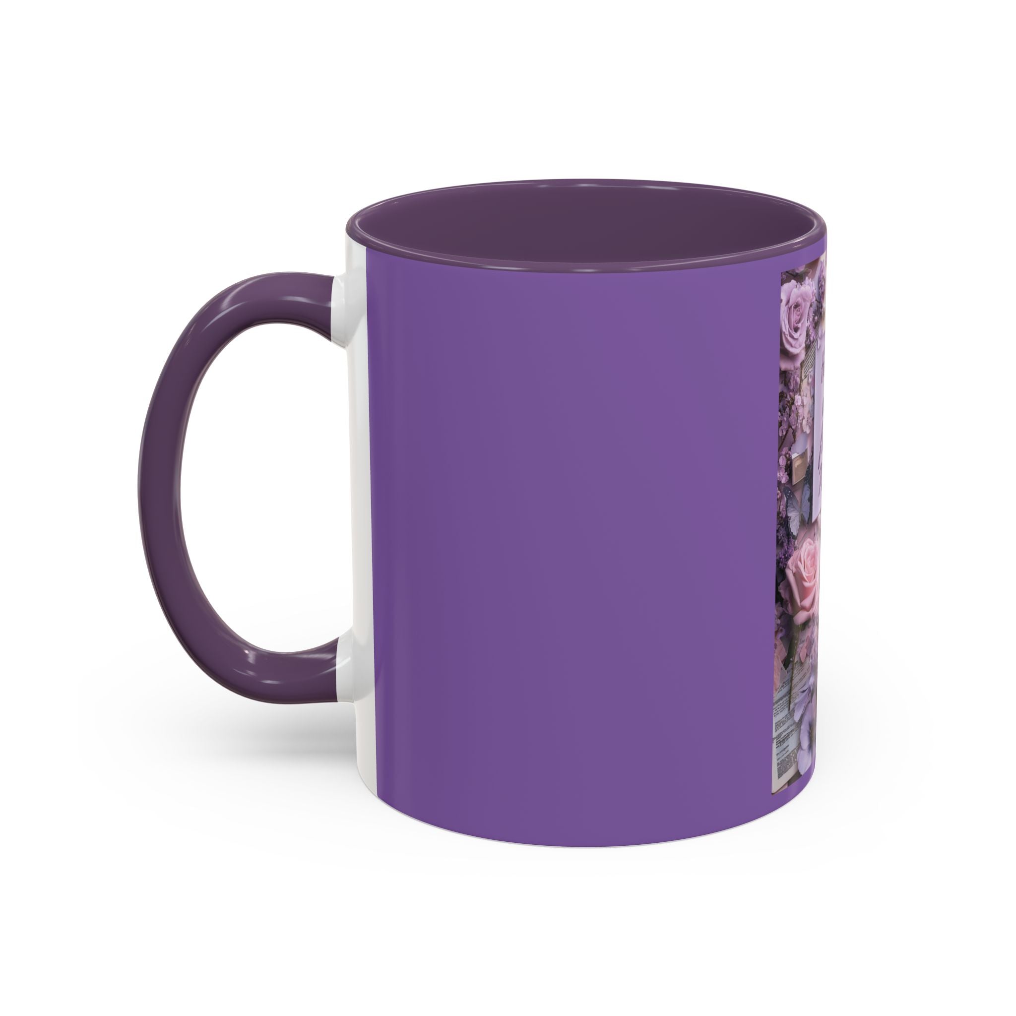 Coffee Mug — Floral Psalm Accent Mug (11/15 oz)