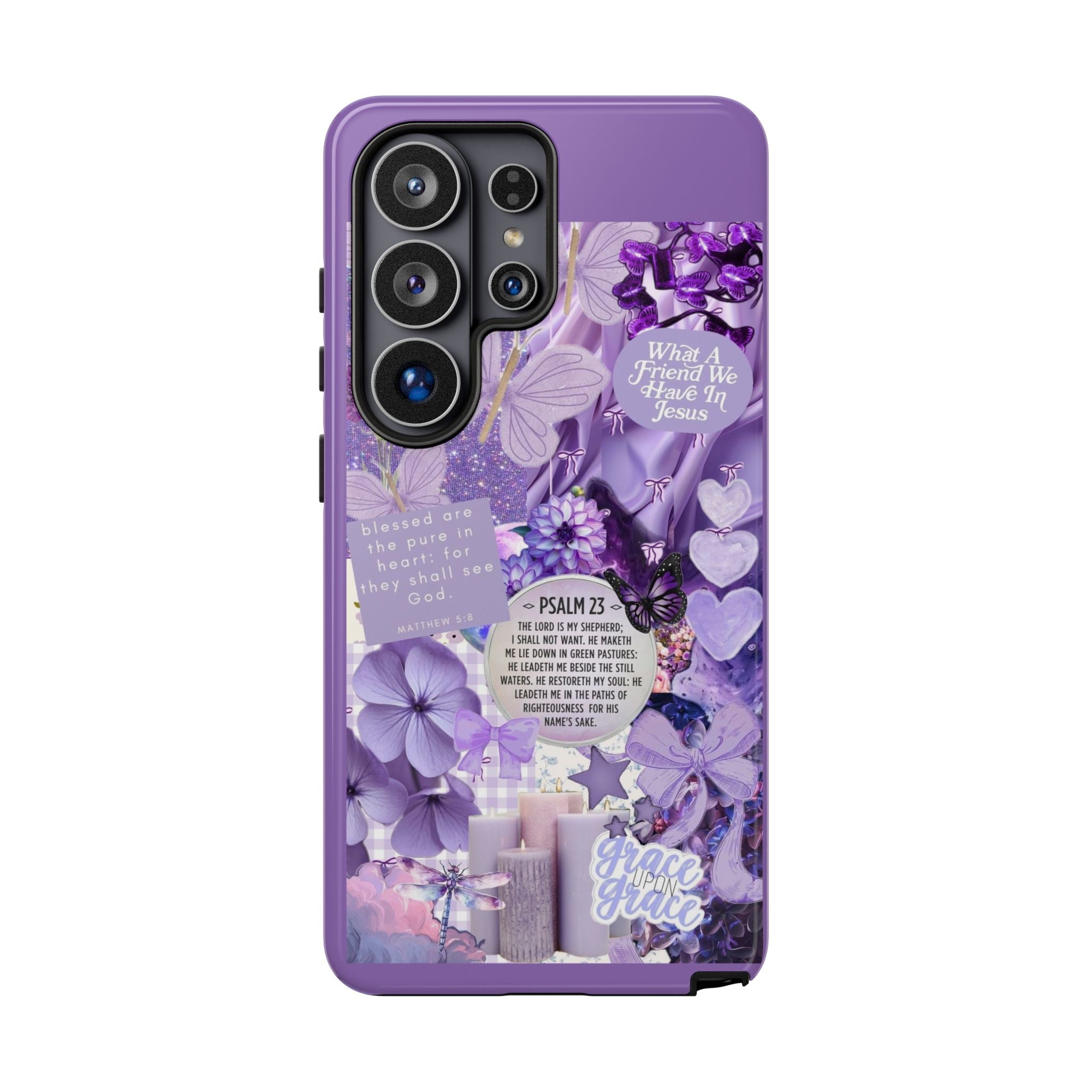 Bible Verse phone case - His Love Never Fails Psalm Phone Case — Floral Christian Scripture iPhone Cover