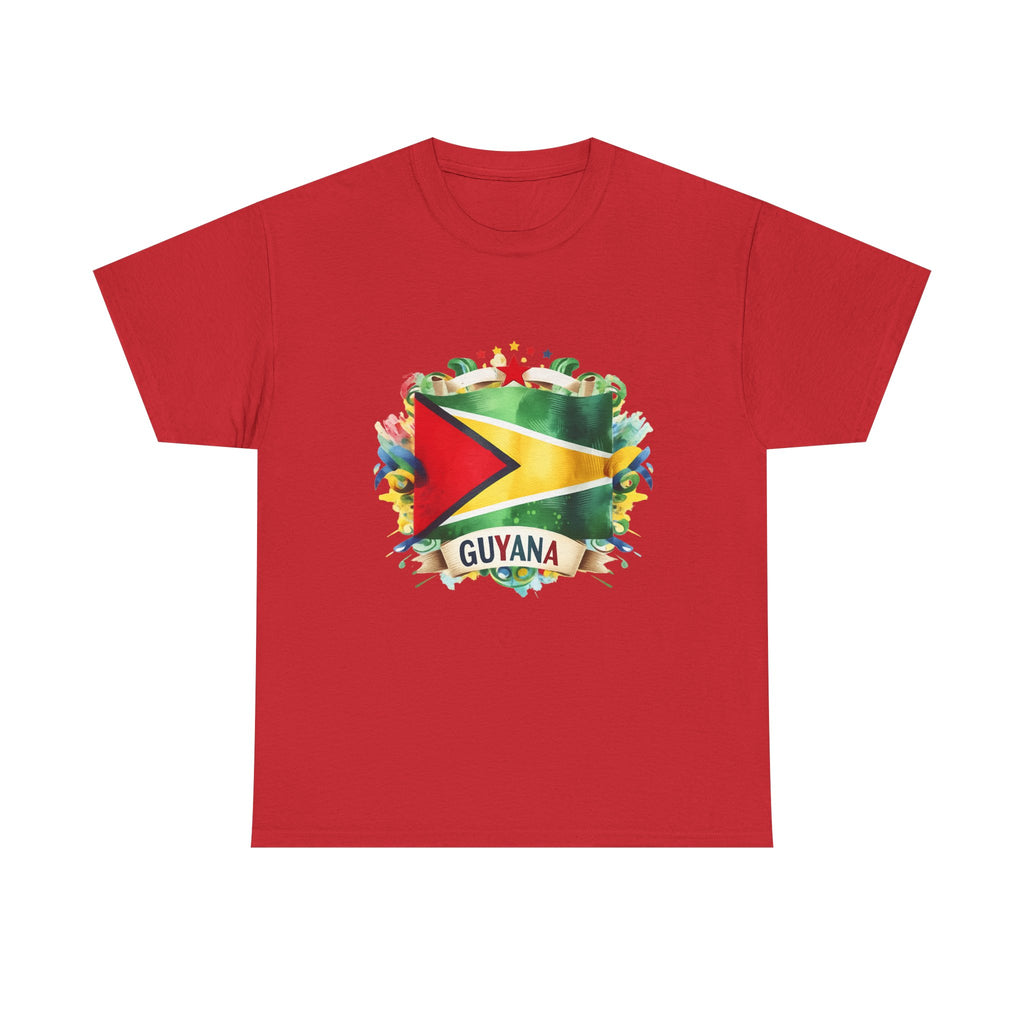 Guyana Day t-shirts  - GuyanaFlag T-Shirt - Vibrant Guyanese Pride Tee