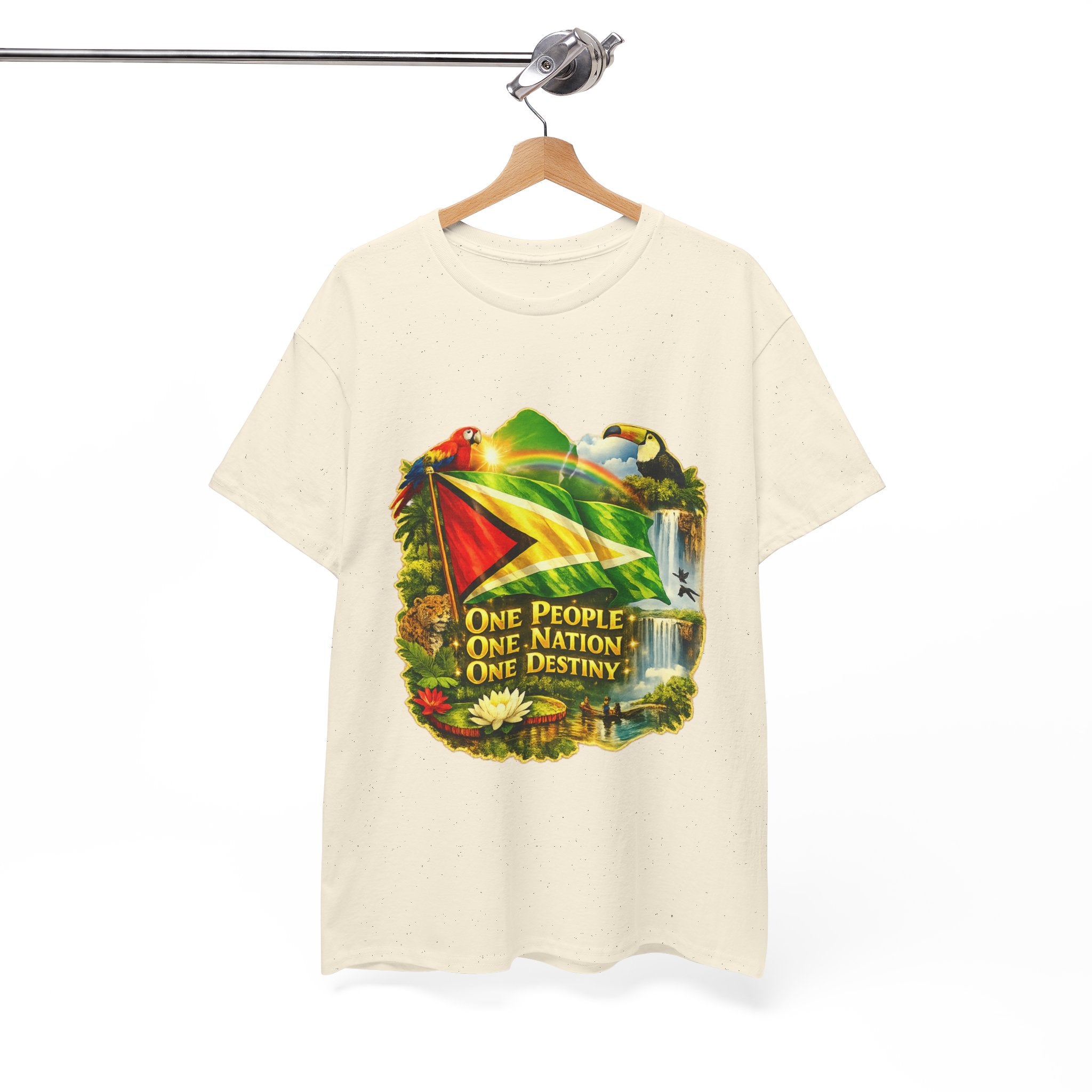 Guyana Flag T-Shirt  unisex – "One People, One Nation, One Destiny" Patriotic Tee