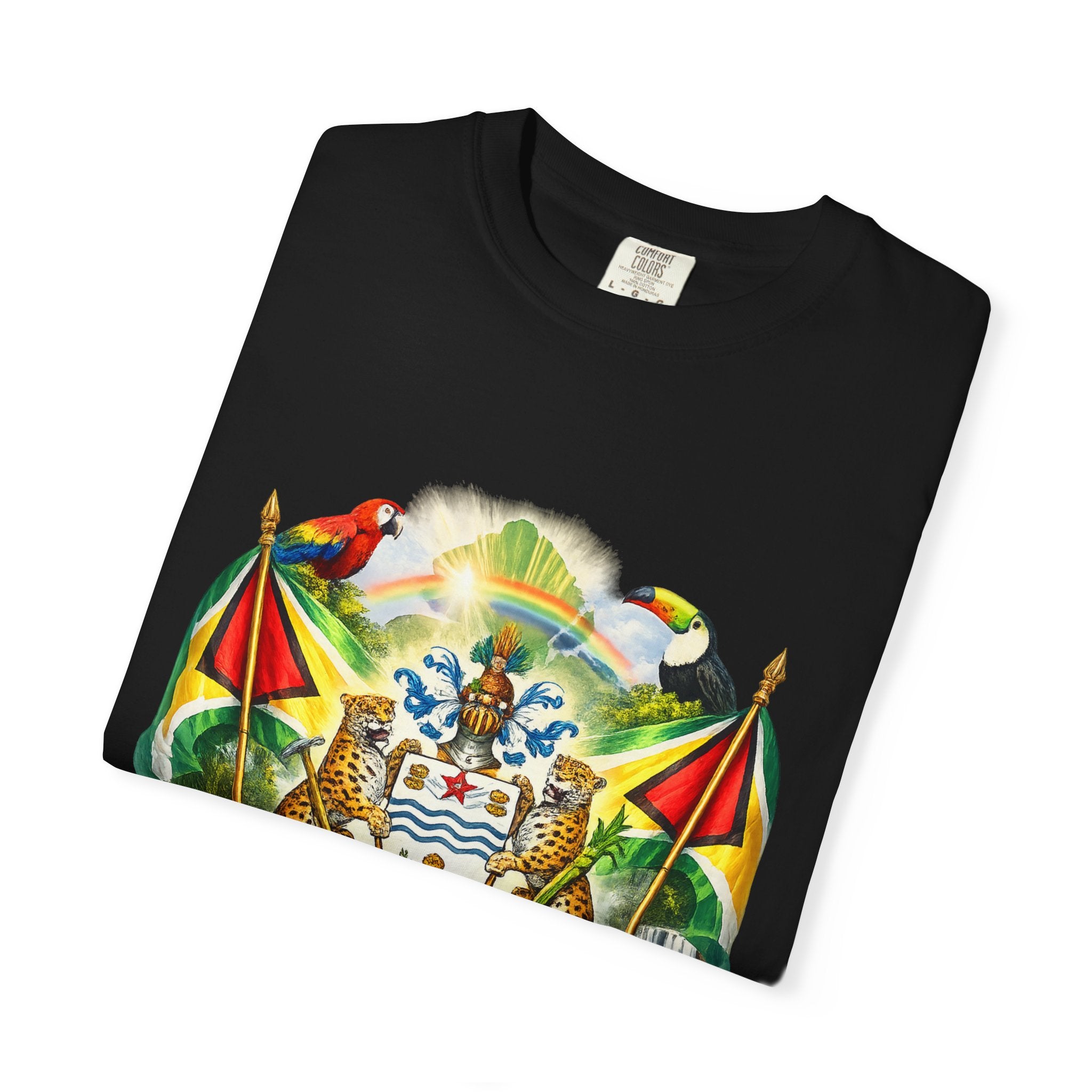 Guyana Coat of Arms T-Shirt  Men’s / Unisex T- Shirts — Guyanese National Emblem Tee