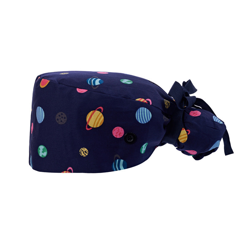 Long hair cap, pure cotton nurse cap