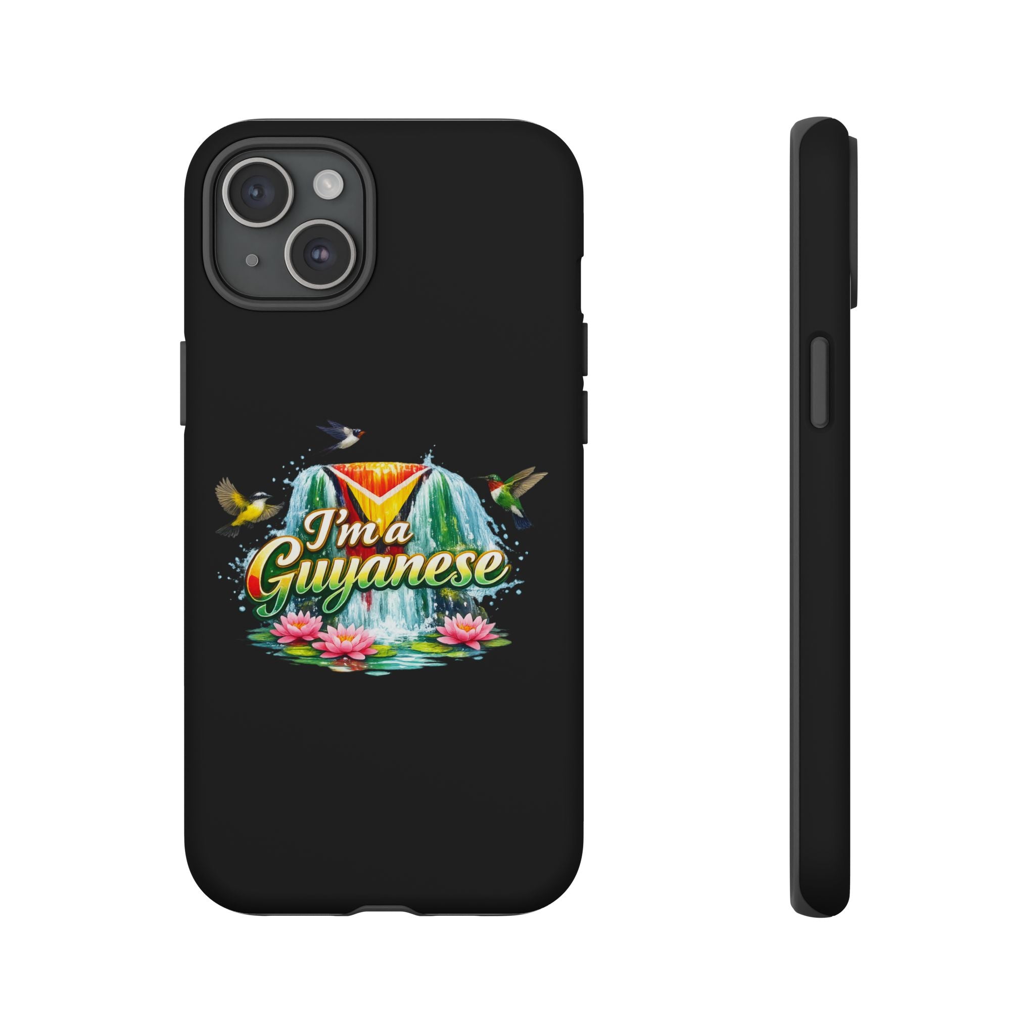 I'm a Guyanese Tough Phone Case — Tropical Waterfall Design, Guyana Pride Gift