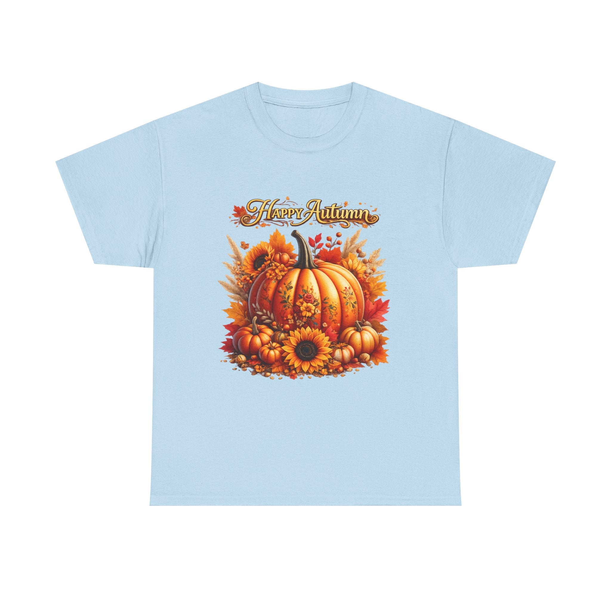 Autumn Pumpkin Tee – "Happy Autumn" Fall Harvest T-Shirt