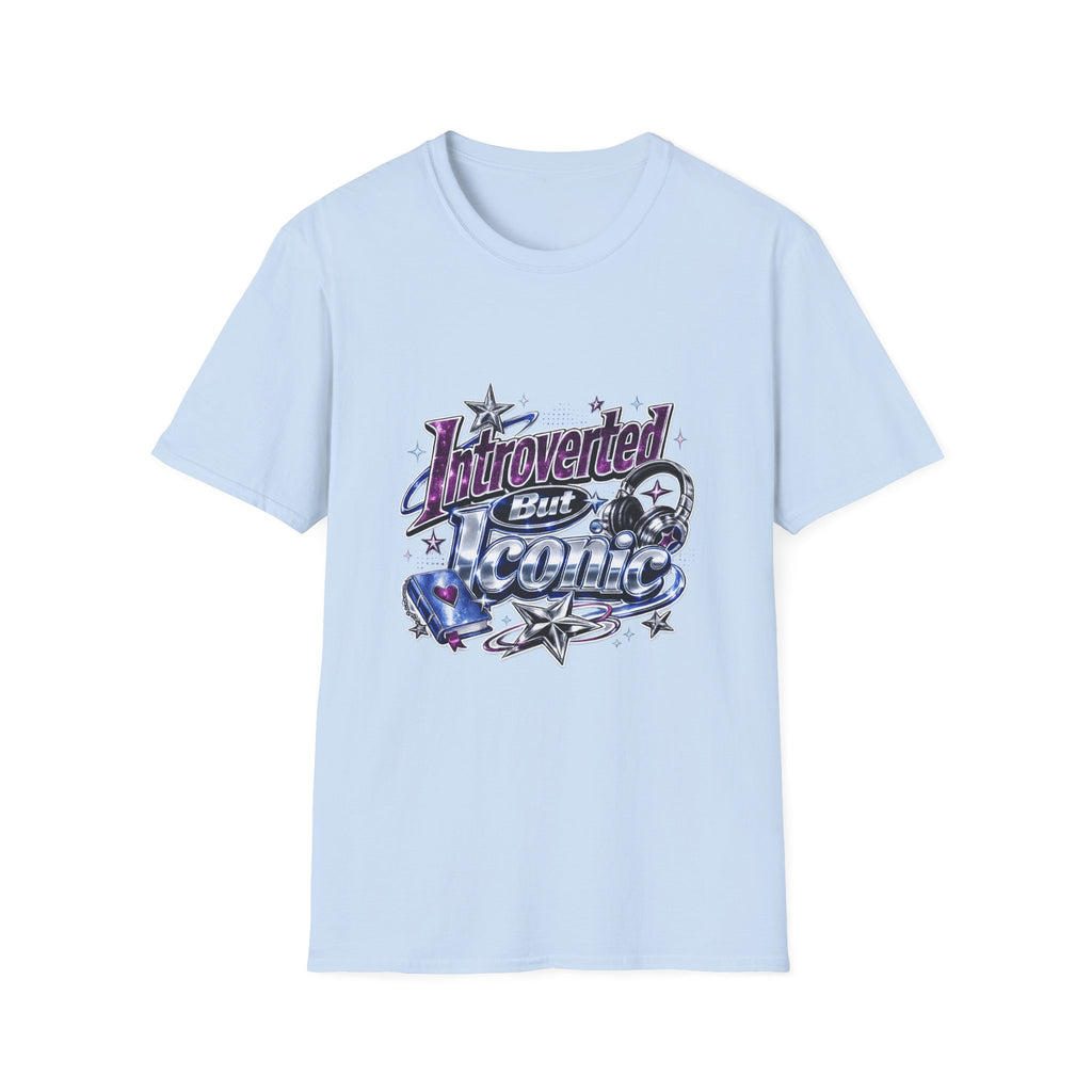 Introverted But Iconic T-Shirt – Retro Star Graphic Tee for Quiet Confidence
