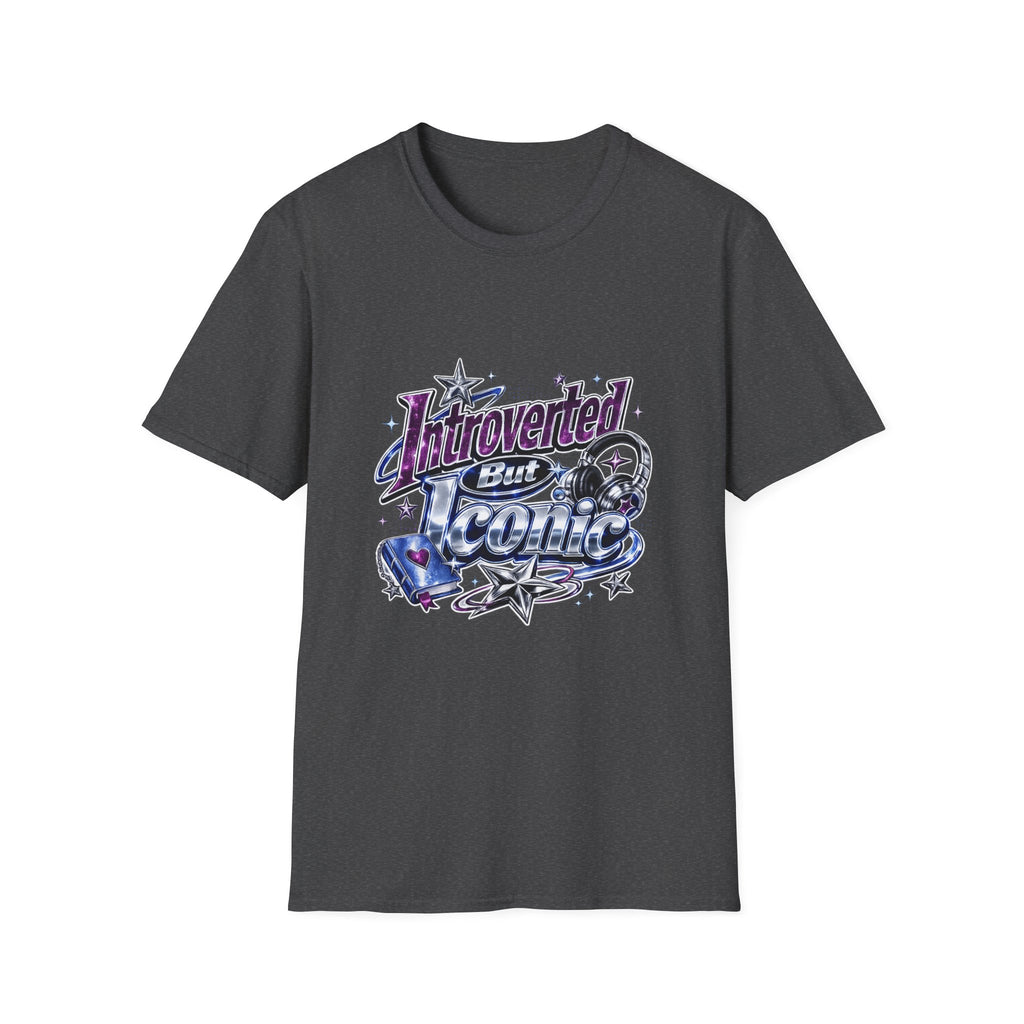 Introverted But Iconic T-Shirt – Retro Star Graphic Tee for Quiet Confidence