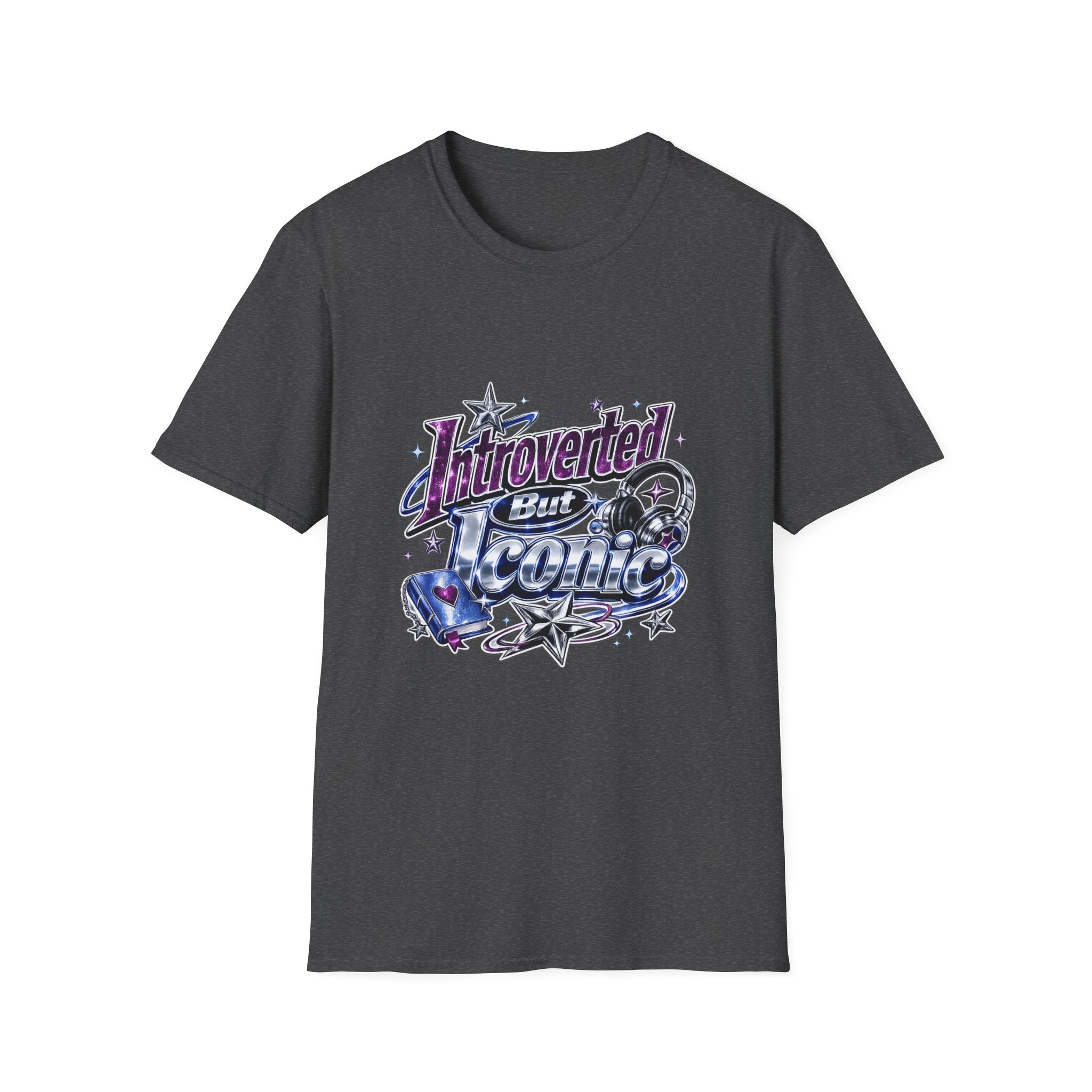 Introverted But Iconic T-Shirt – Retro Star Graphic Tee for Quiet Confidence