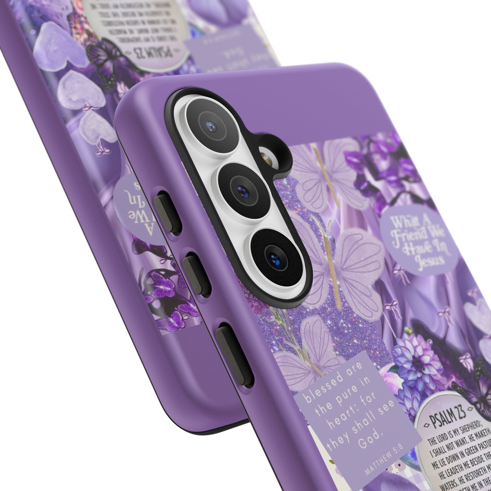 Bible Verse phone case - His Love Never Fails Psalm Phone Case — Floral Christian Scripture iPhone Cover