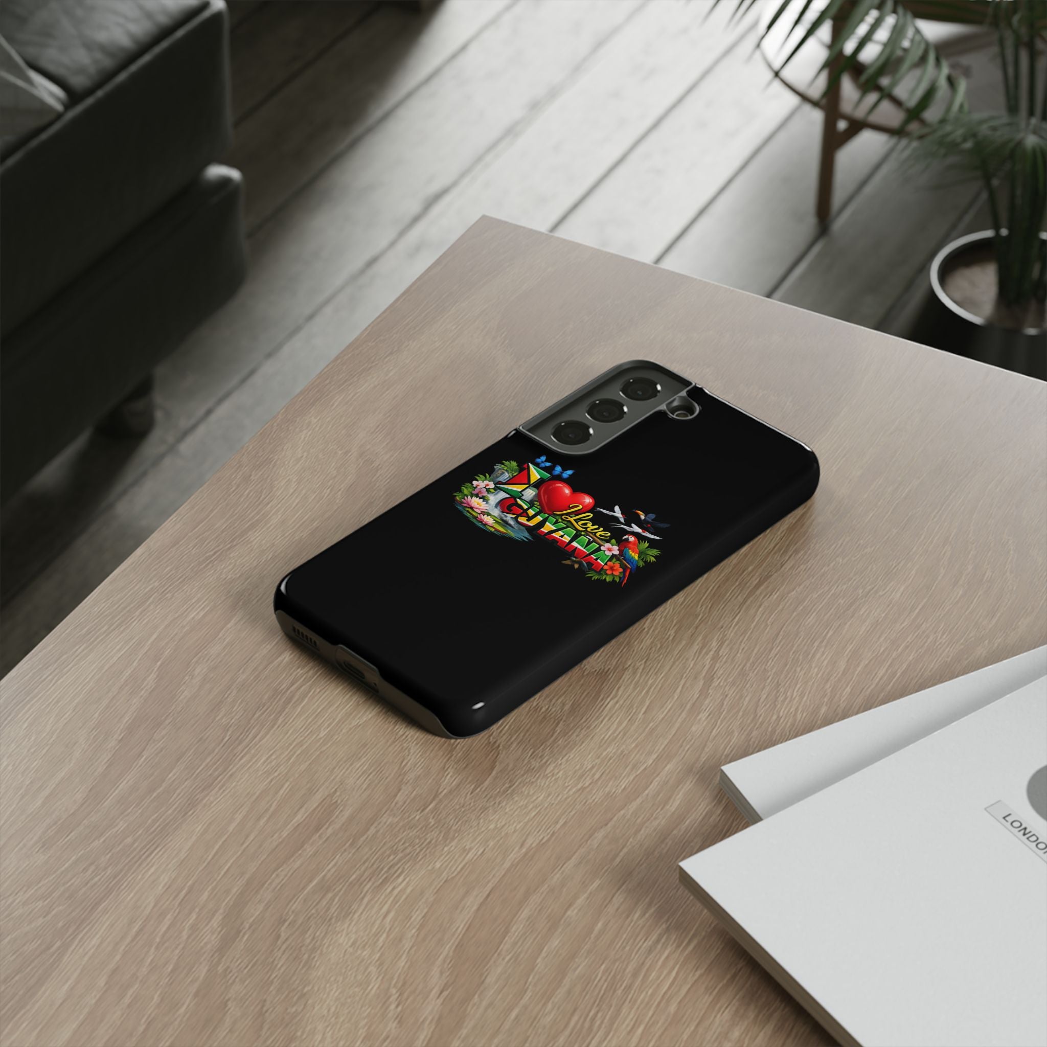 Phone case I Love Guyana Phone Case — Tough Protective Tropical Flag Design