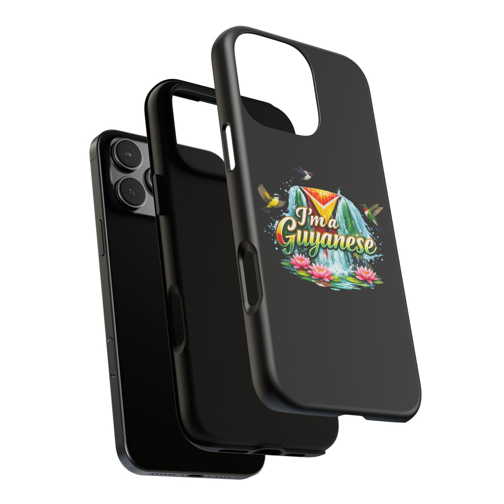 I'm a Guyanese Tough Phone Case — Tropical Waterfall Design, Guyana Pride Gift