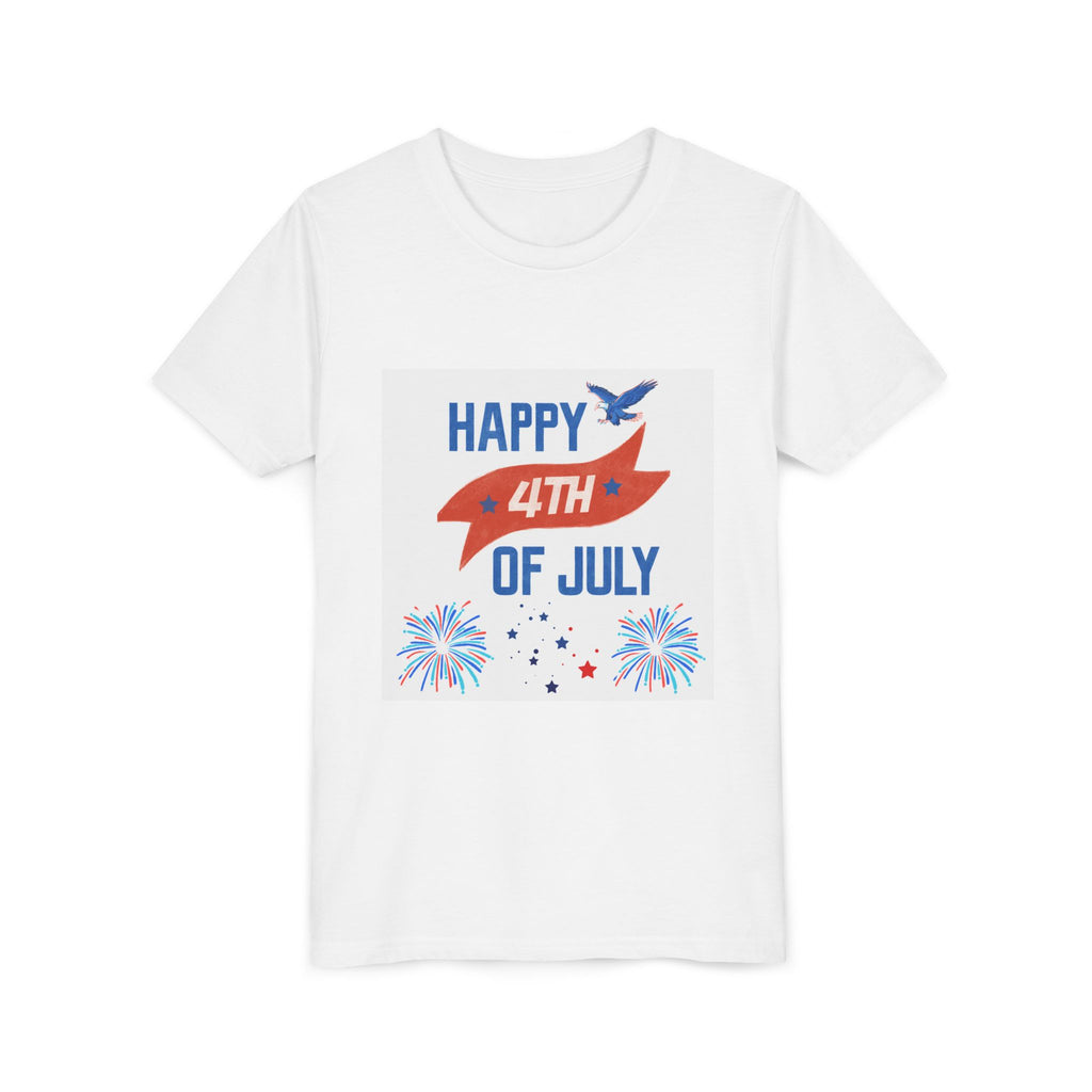 Happy 4th of July Youth Tee | Fireworks Patriotic Shirt