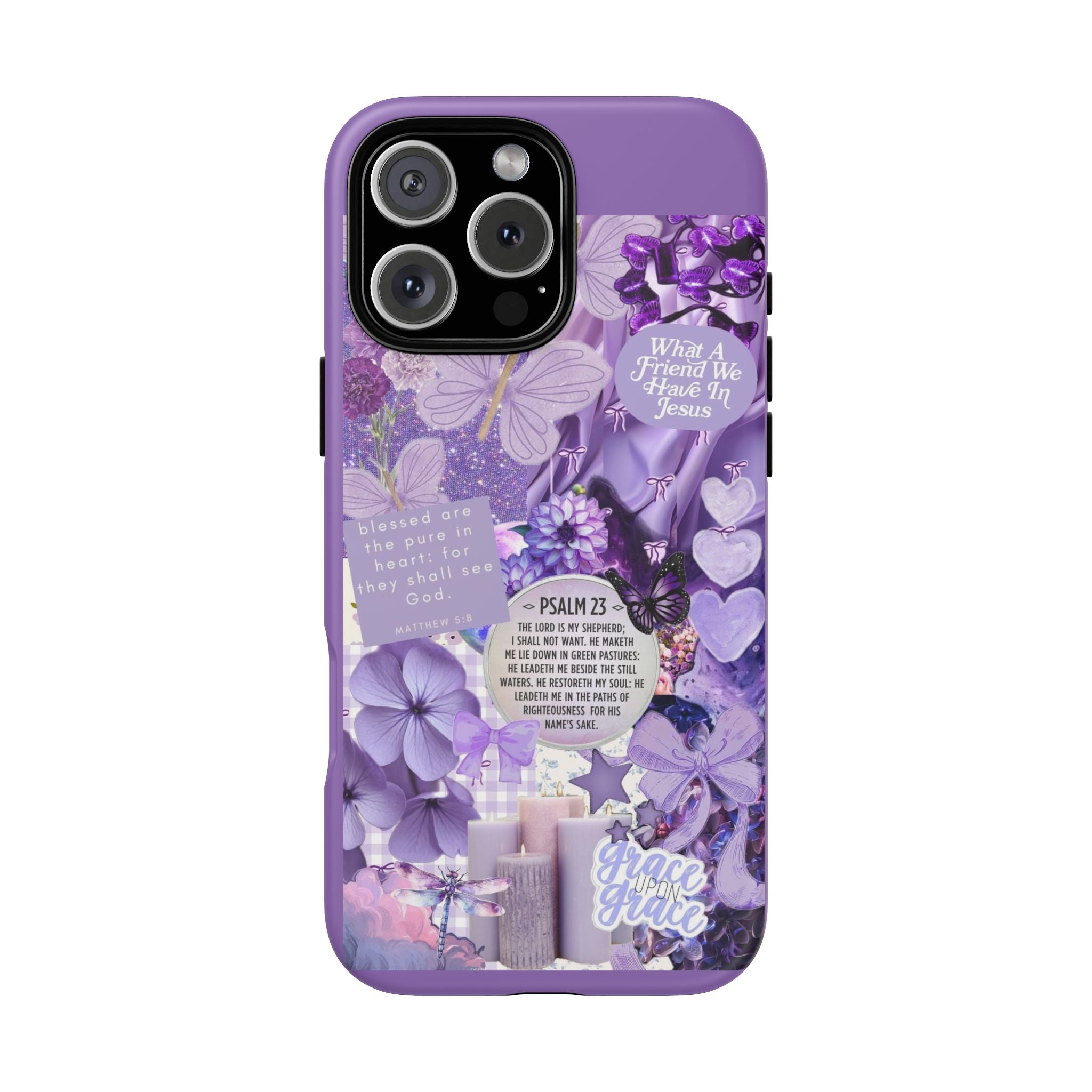 Bible Verse phone case - His Love Never Fails Psalm Phone Case — Floral Christian Scripture iPhone Cover