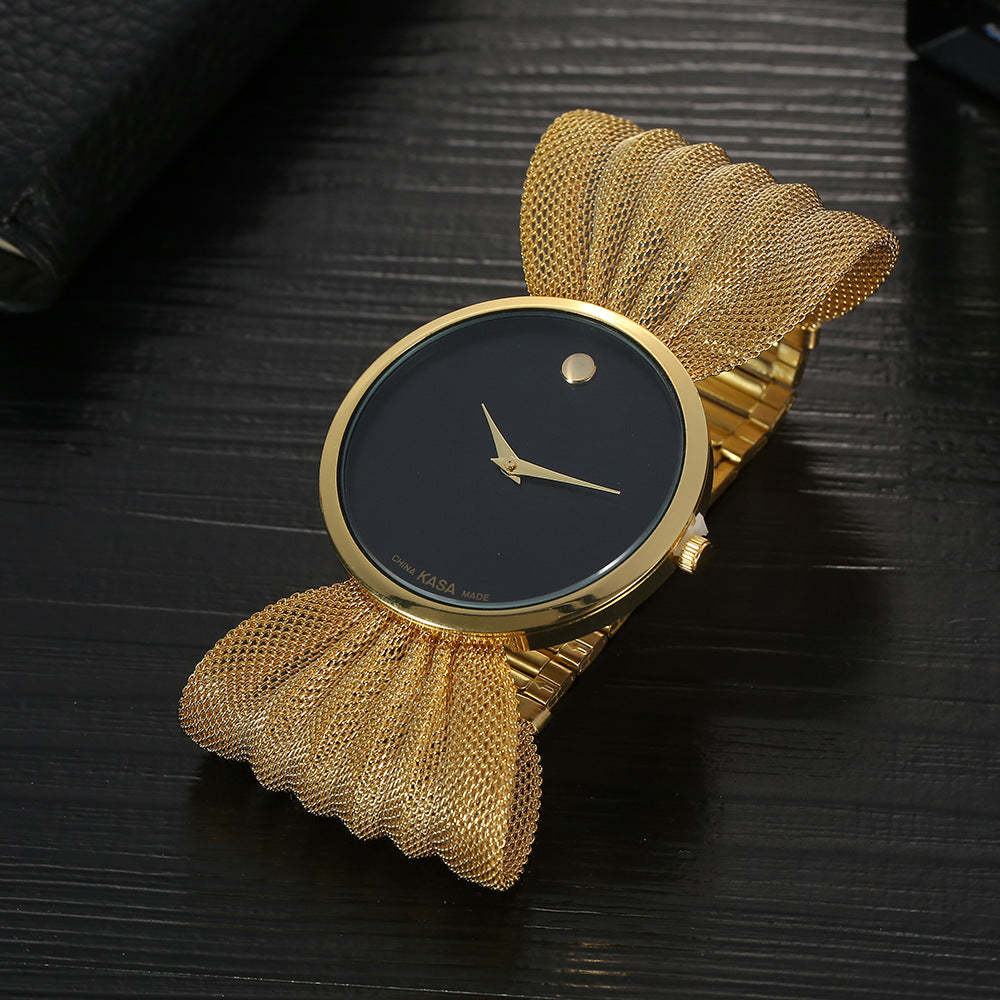 Fashion Butterfly Mesh Band Ladies Quartz Watch