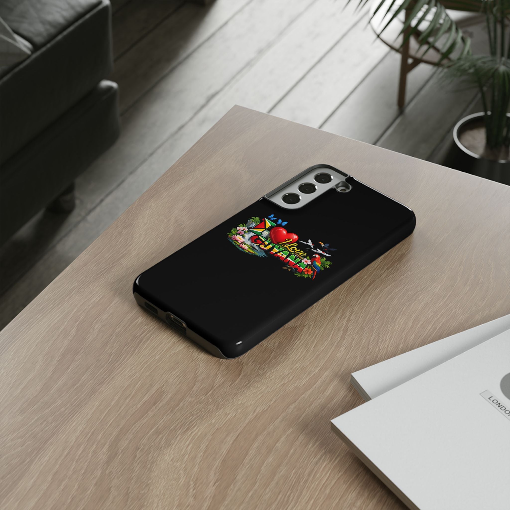 Phone case I Love Guyana Phone Case — Tough Protective Tropical Flag Design