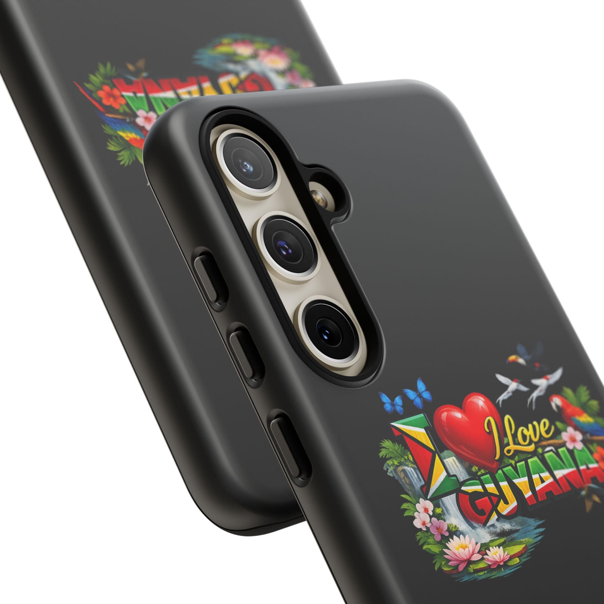 Phone case I Love Guyana Phone Case — Tough Protective Tropical Flag Design