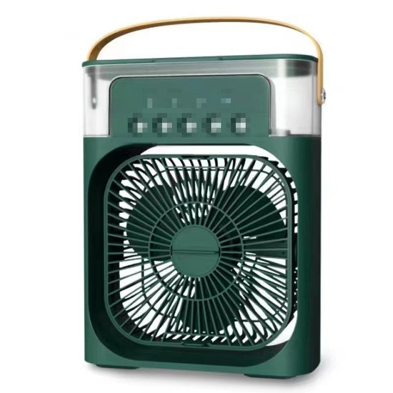 3 In 1 Air Conditioner Fan, Mini Evaporative Air Cooler with Night Light, Cooling Fan with 600ml Water Tank (Support Mobile Power Supply Used Together)