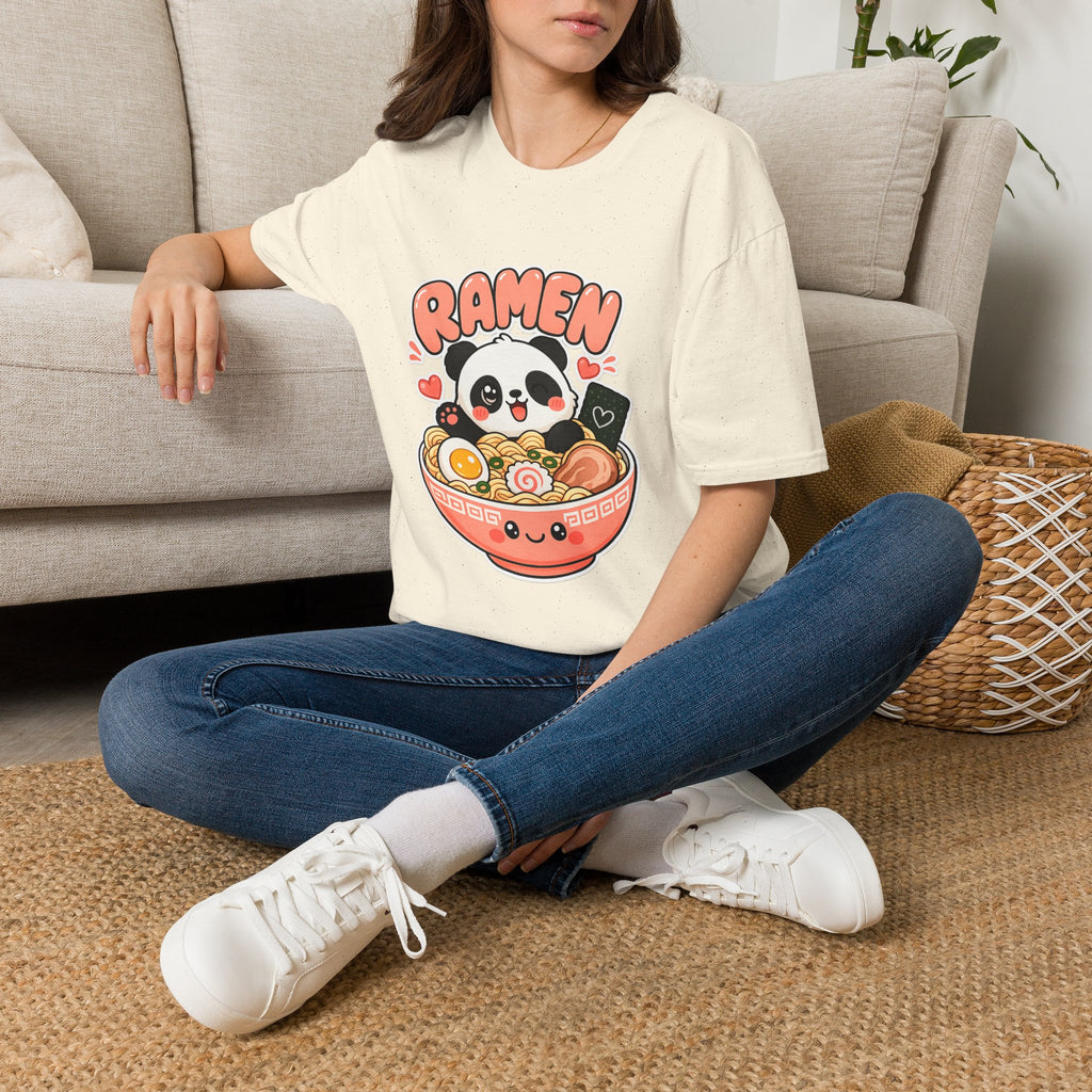 Cute Panda Ramen T-Shirt — Kawaii Ramen Bowl Graphic Tee