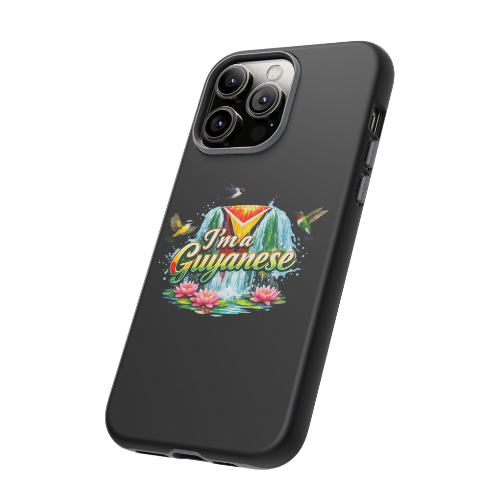 I'm a Guyanese Tough Phone Case — Tropical Waterfall Design, Guyana Pride Gift