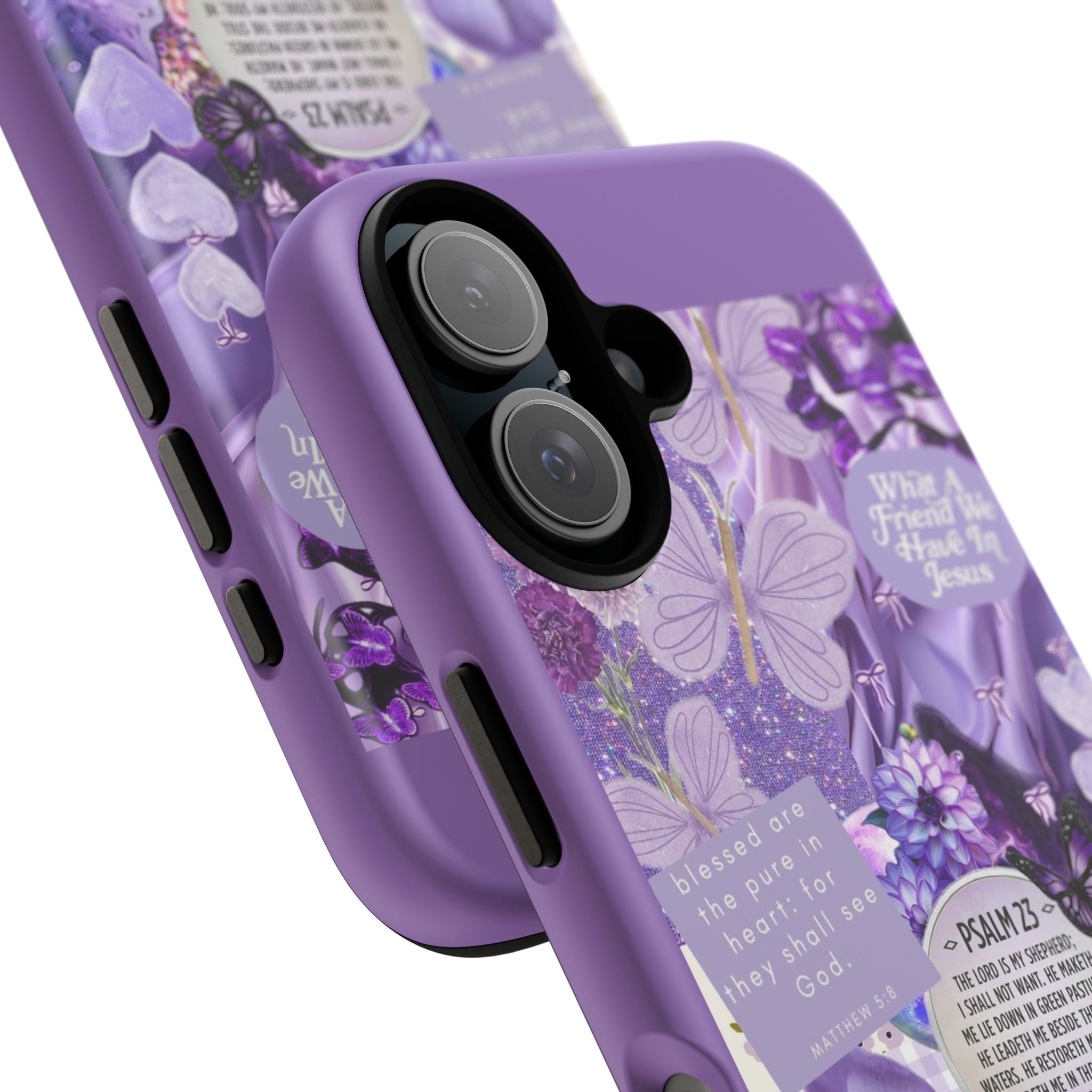 Bible Verse phone case - His Love Never Fails Psalm Phone Case — Floral Christian Scripture iPhone Cover