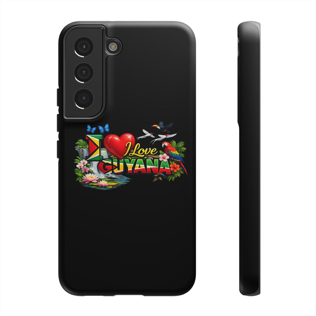 Phone case I Love Guyana Phone Case — Tough Protective Tropical Flag Design