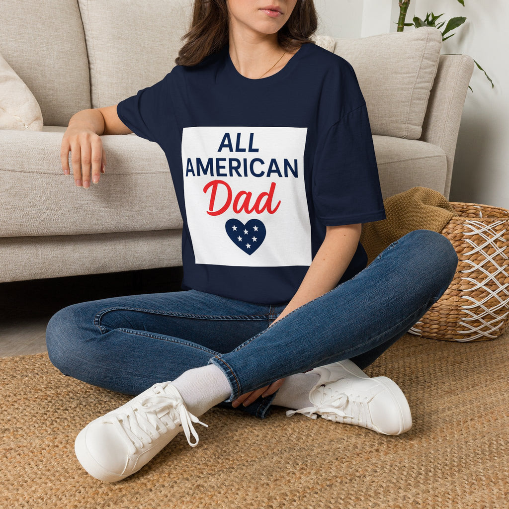 All American Dad T-Shirt — Patriotic Father's Day Tee