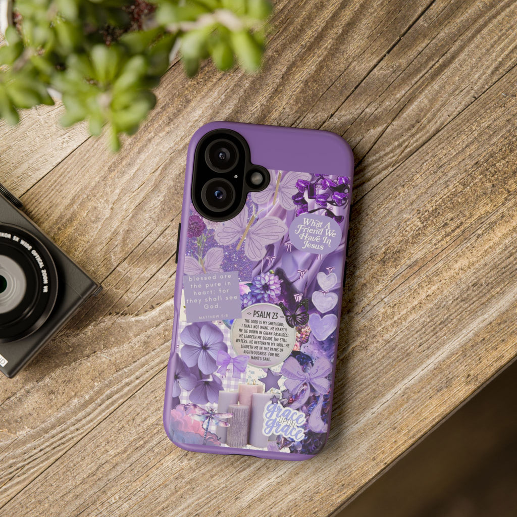 Bible Verse phone case - His Love Never Fails Psalm Phone Case — Floral Christian Scripture iPhone Cover