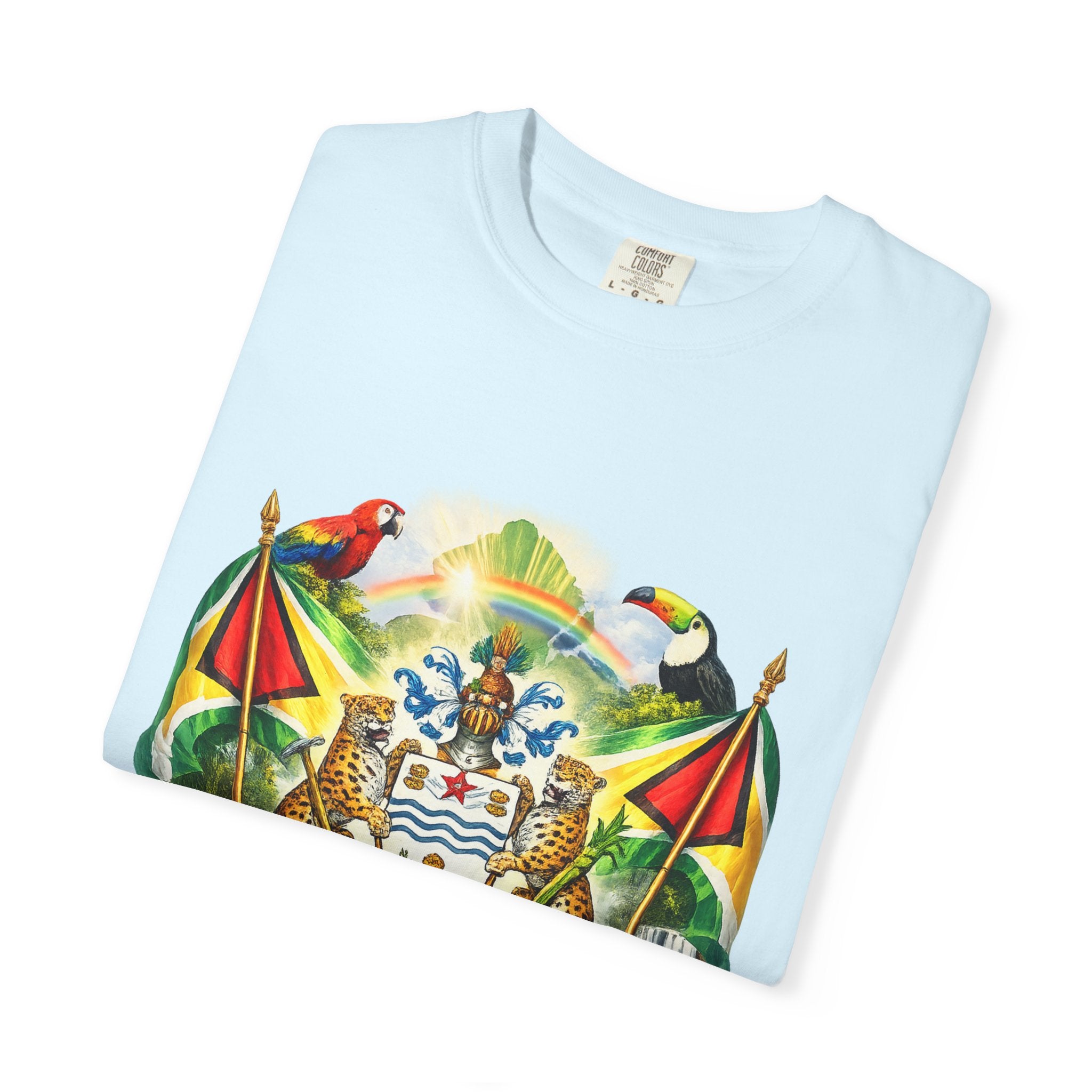 Guyana Coat of Arms T-Shirt  Men’s / Unisex T- Shirts — Guyanese National Emblem Tee