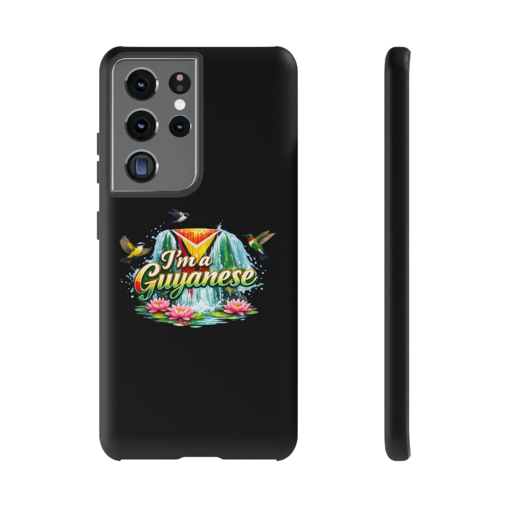I'm a Guyanese Tough Phone Case — Tropical Waterfall Design, Guyana Pride Gift