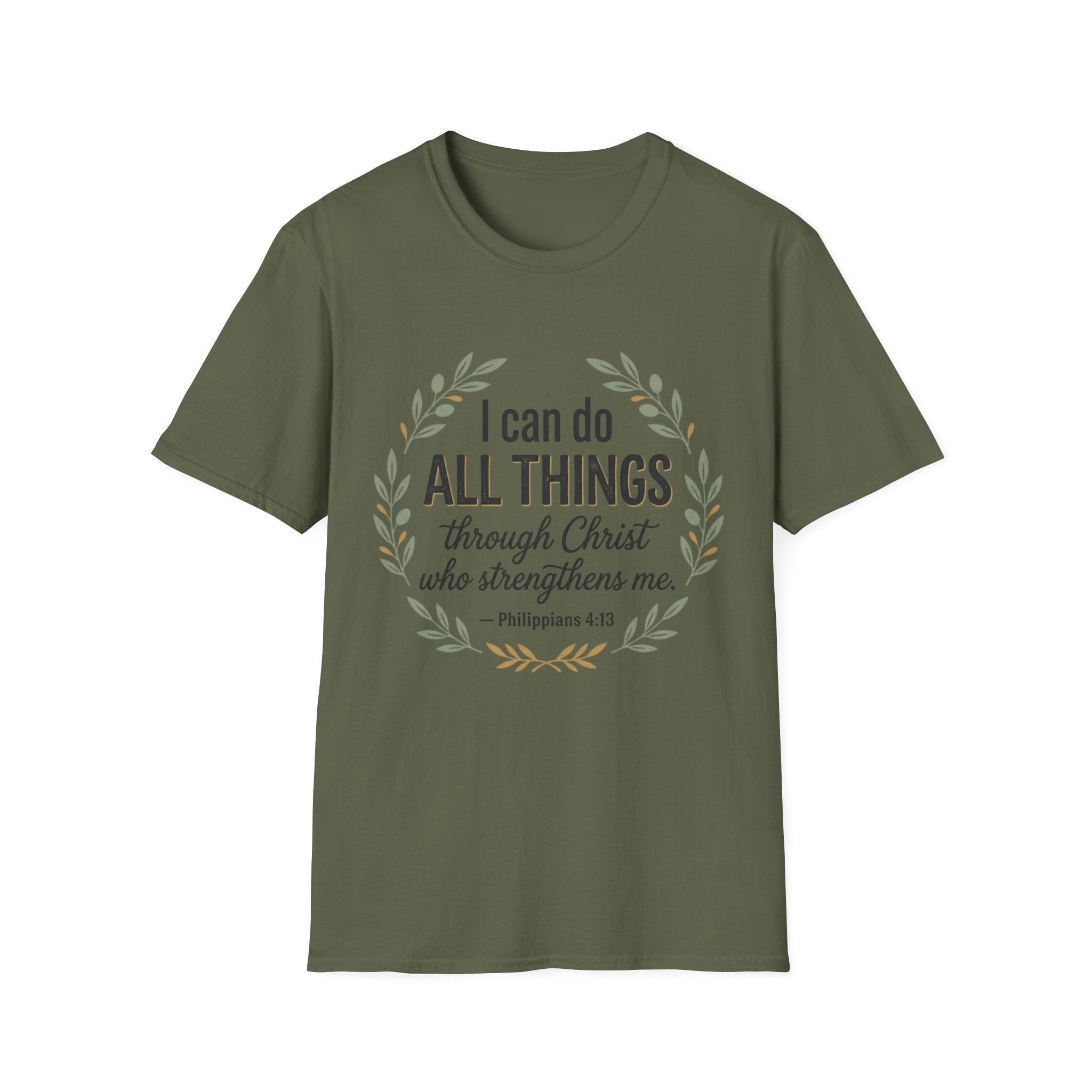 Bible Verses Inspired Tee Shirt — Inspirational Faith Tee with Scripture Text