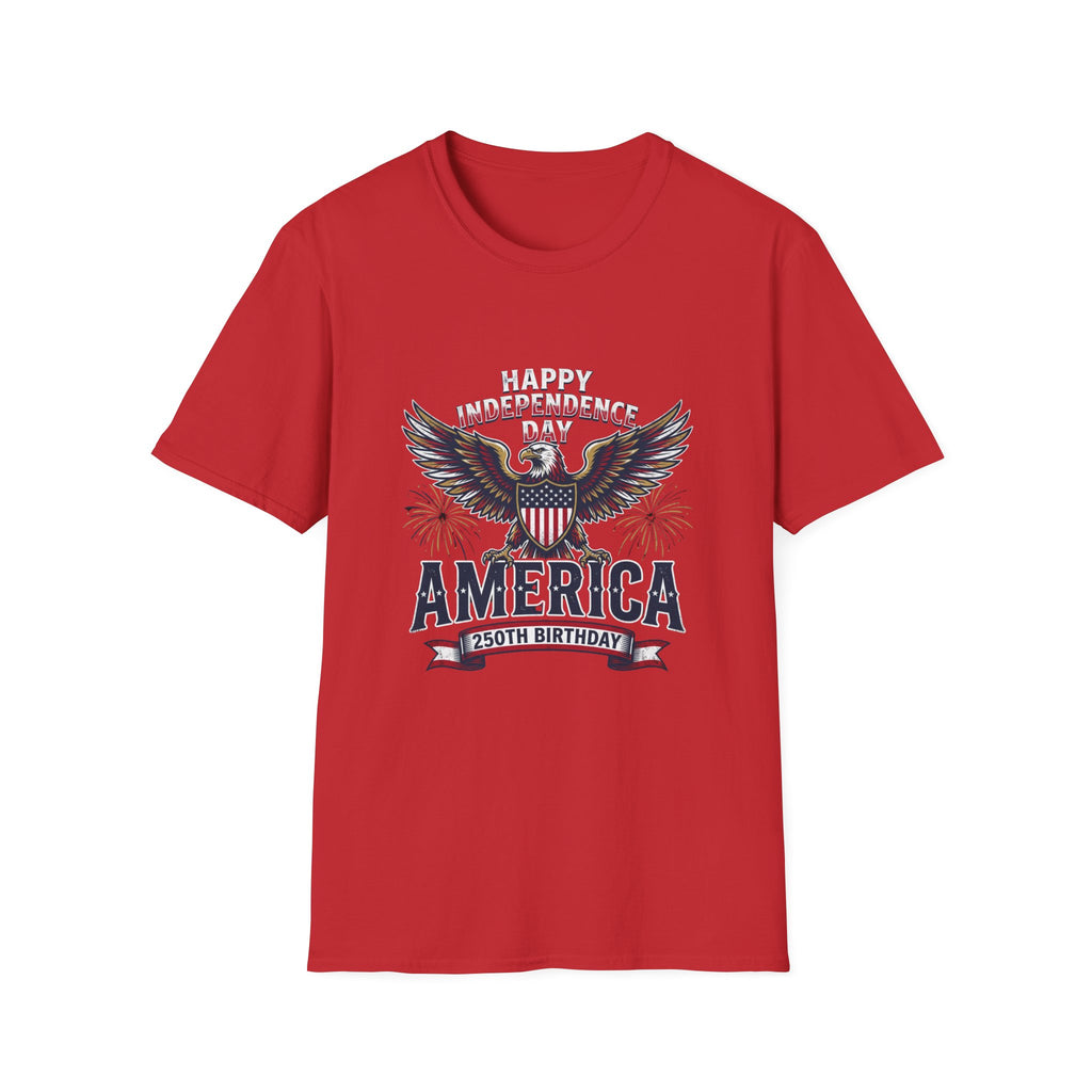 4th of July Independence Day Tee Eagle T-Shirt — "Happy Independence Day" USA Patriotic Tee