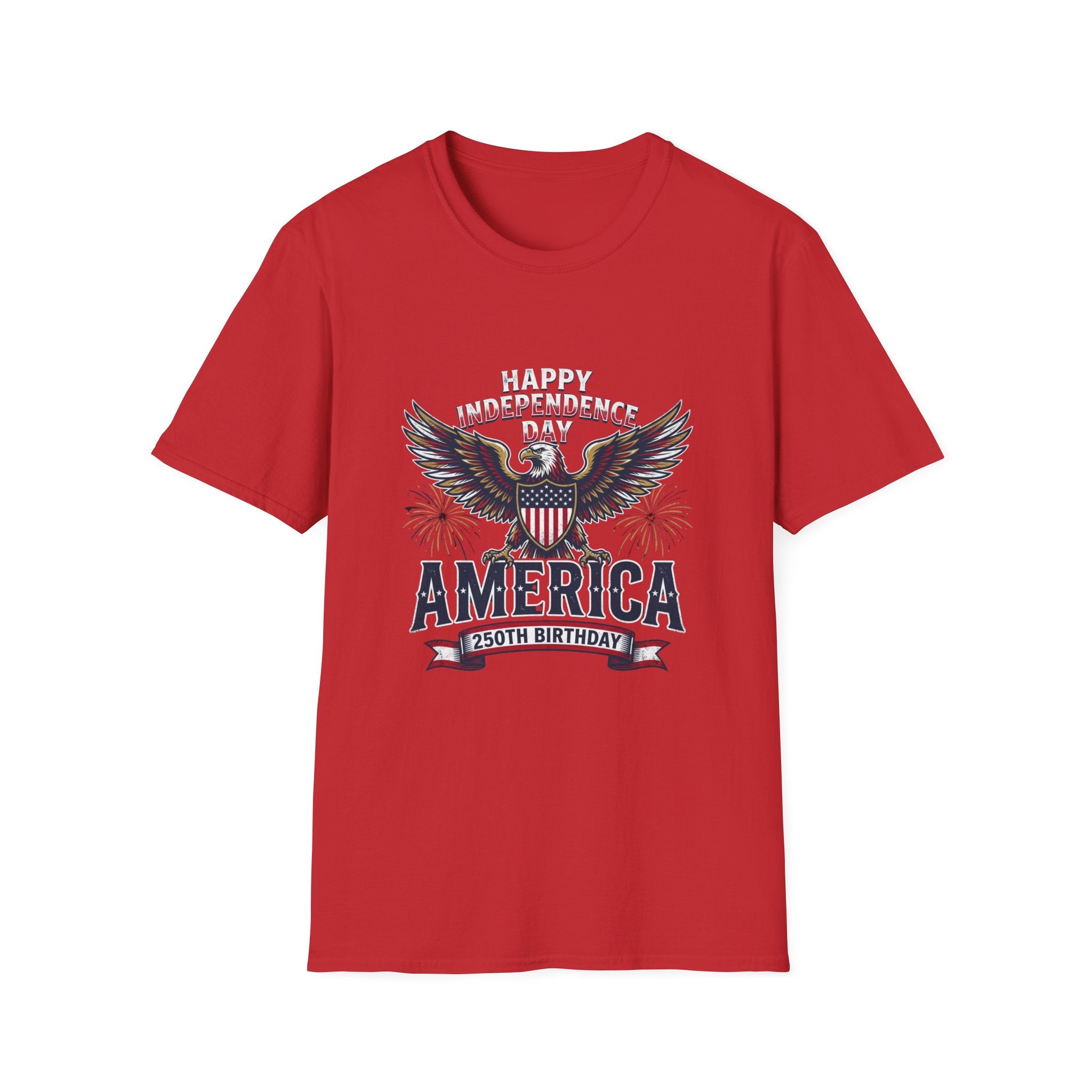 4th of July Independence Day Tee Eagle T-Shirt — "Happy Independence Day" USA Patriotic Tee