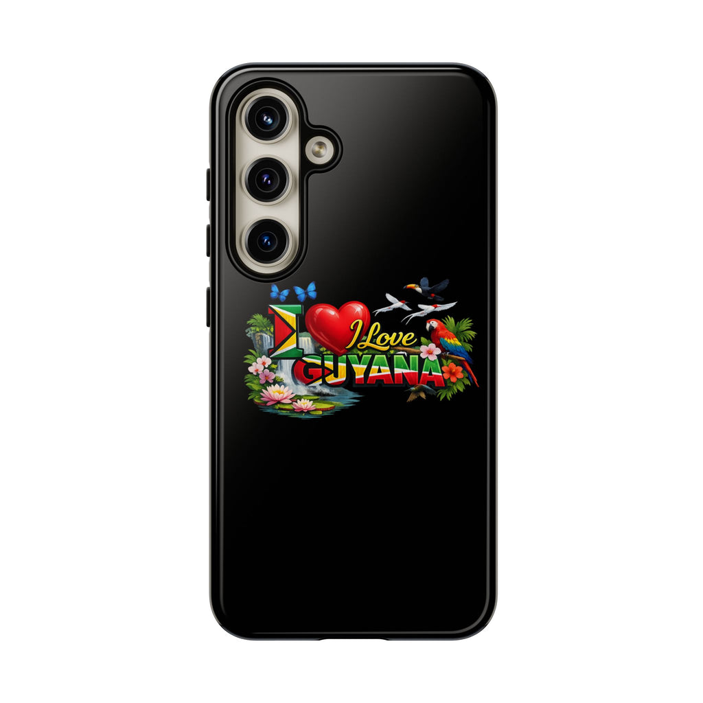 Phone case I Love Guyana Phone Case — Tough Protective Tropical Flag Design