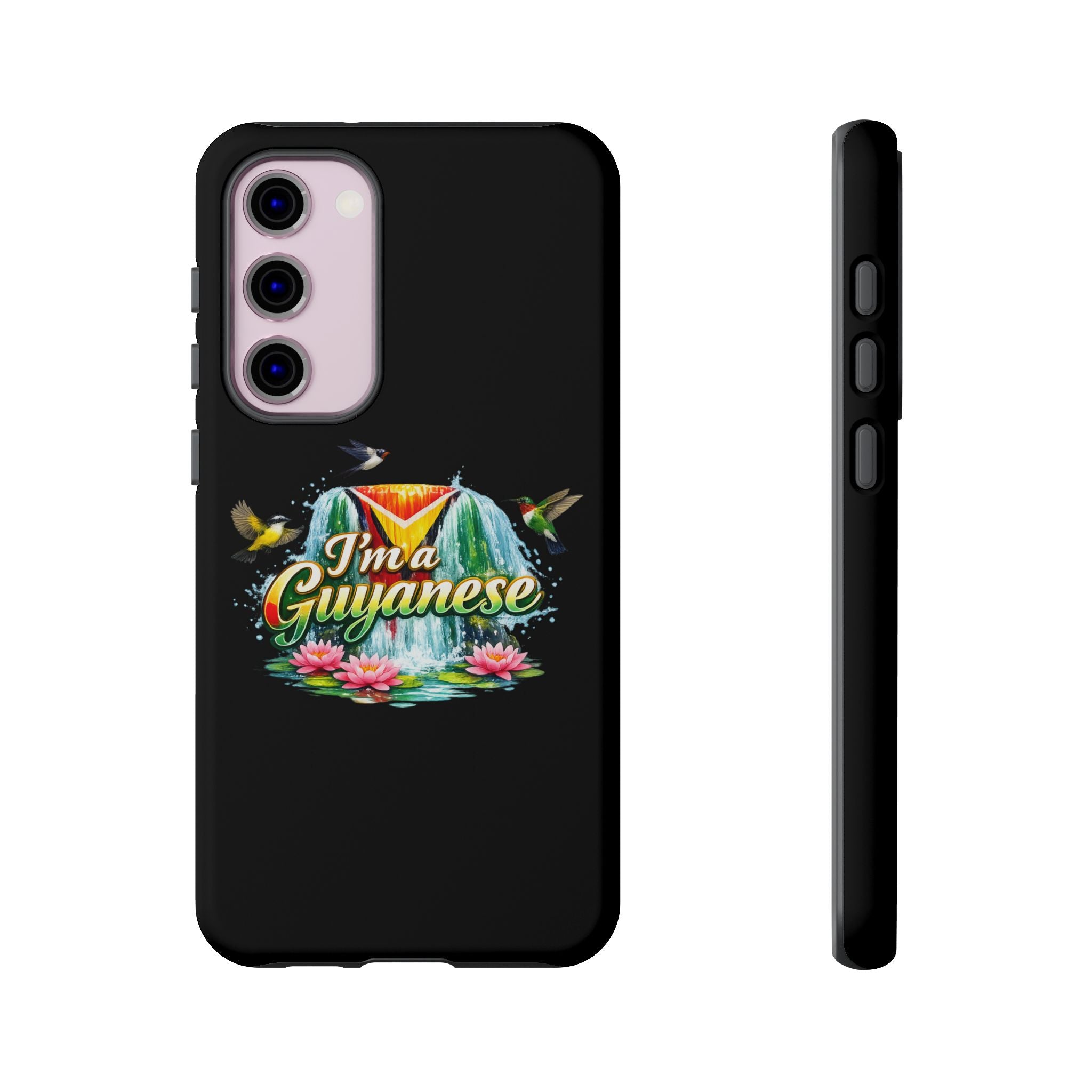 I'm a Guyanese Tough Phone Case — Tropical Waterfall Design, Guyana Pride Gift
