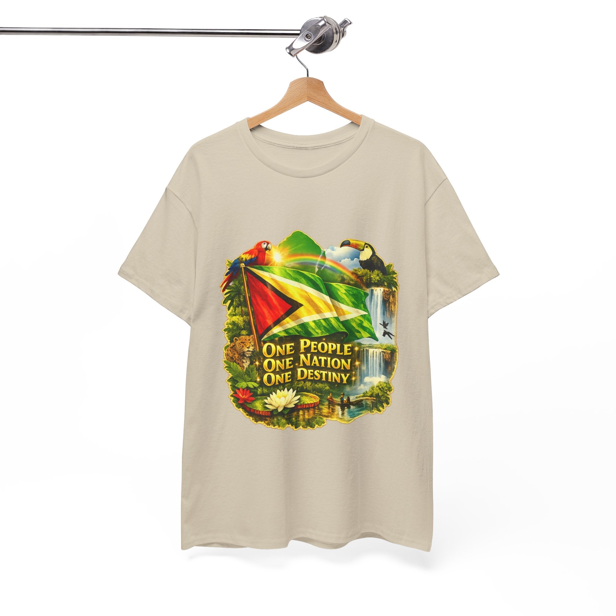 Guyana Flag T-Shirt  unisex – "One People, One Nation, One Destiny" Patriotic Tee