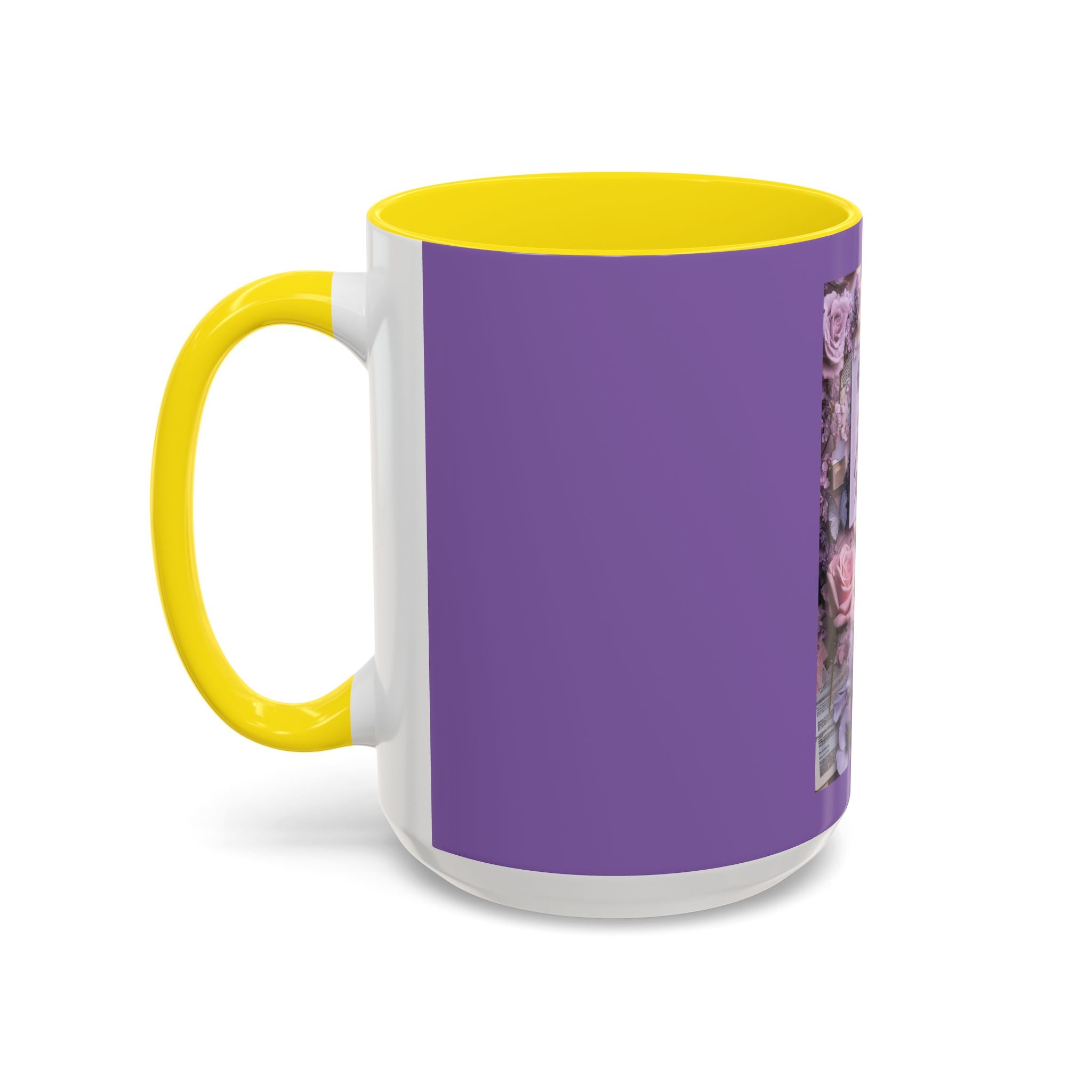 Coffee Mug — Floral Psalm Accent Mug (11/15 oz)