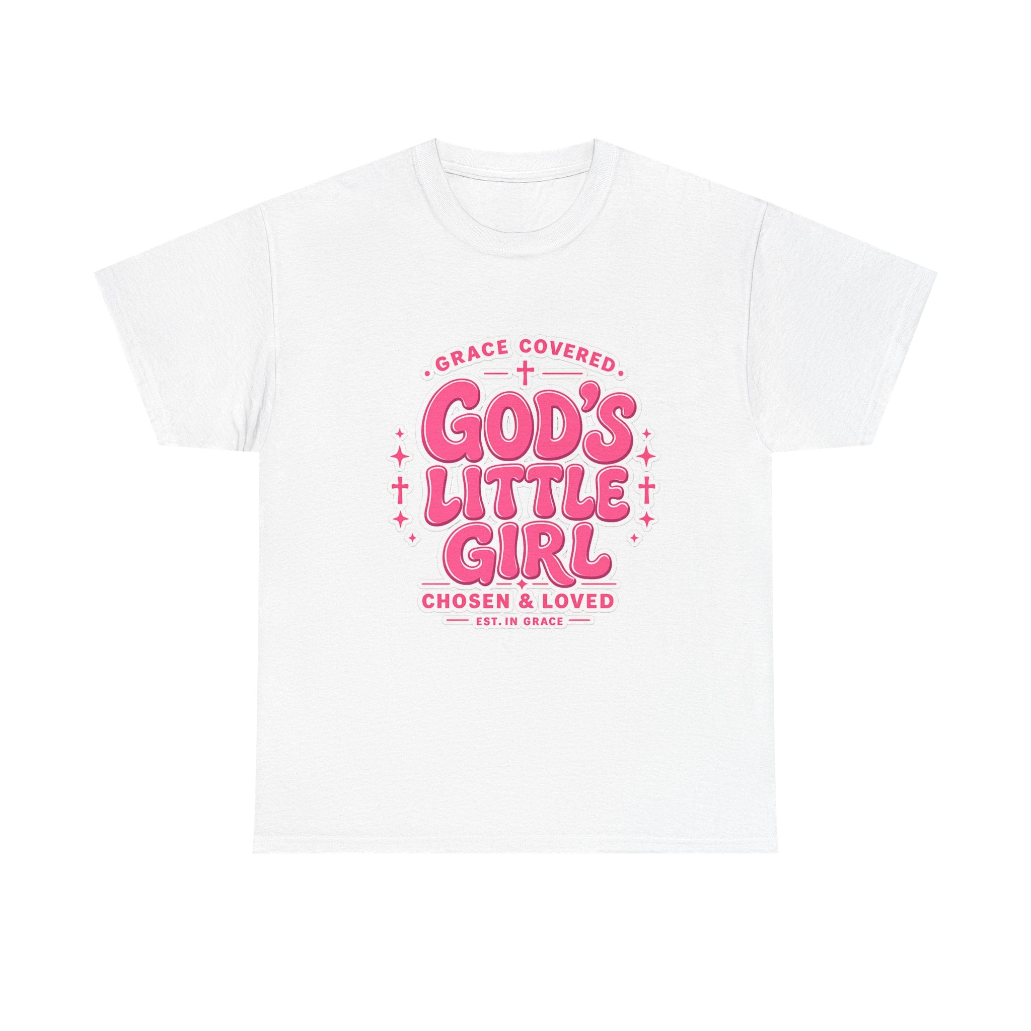 Faith T-Shirt God's Little Girl T-Shirt — Pink Faith Graphic Tee for Girls