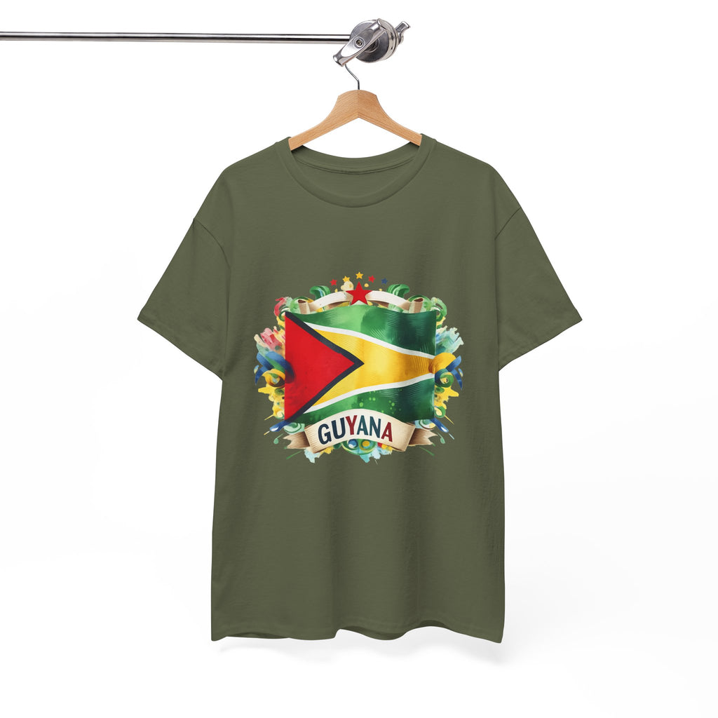 Guyana Day t-shirts  - GuyanaFlag T-Shirt - Vibrant Guyanese Pride Tee