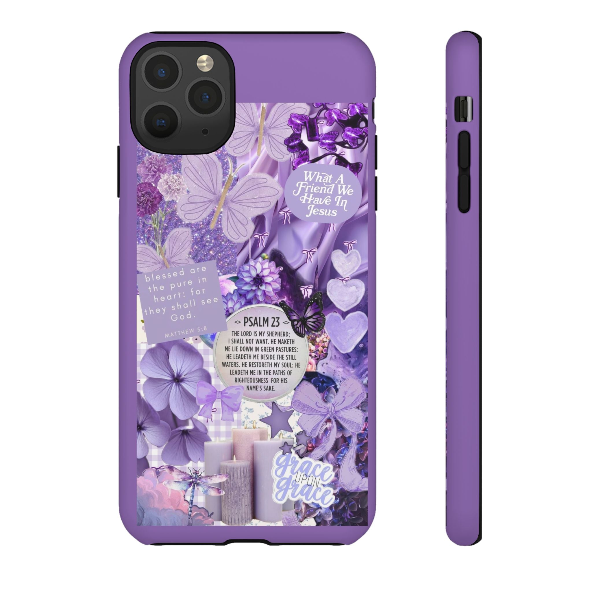 Bible Verse phone case - His Love Never Fails Psalm Phone Case — Floral Christian Scripture iPhone Cover